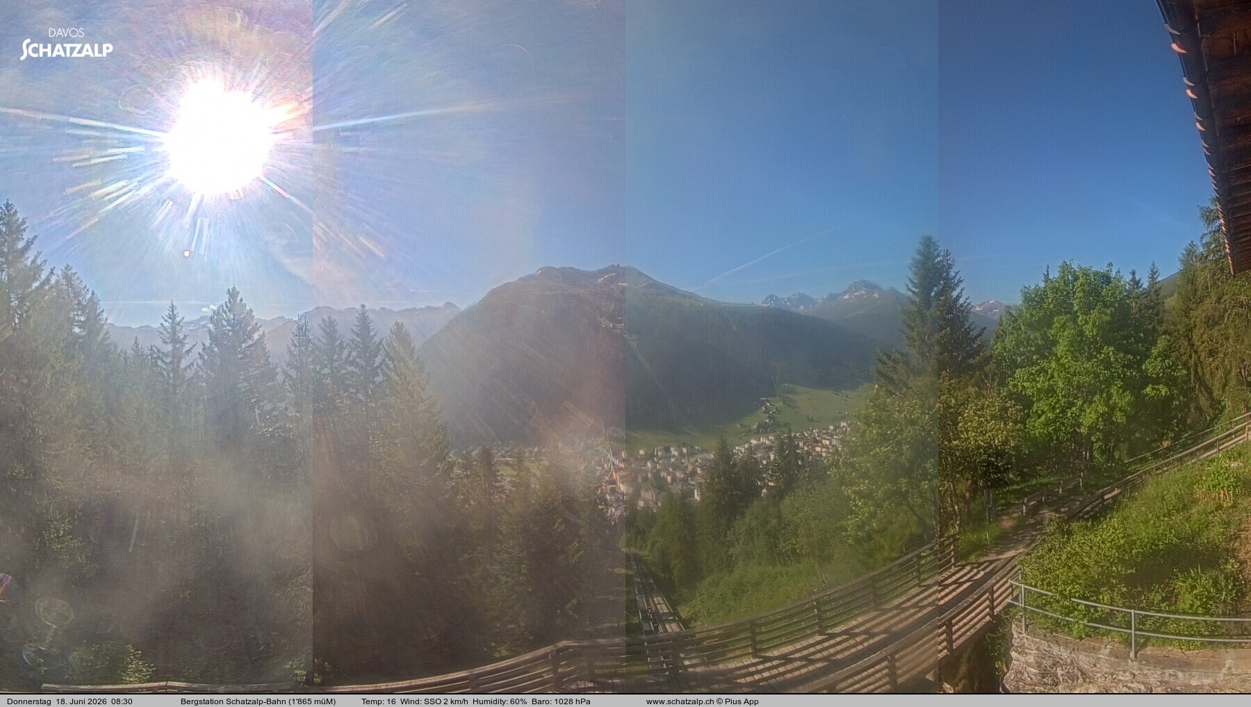 Archived image Webcam at Schatzalp