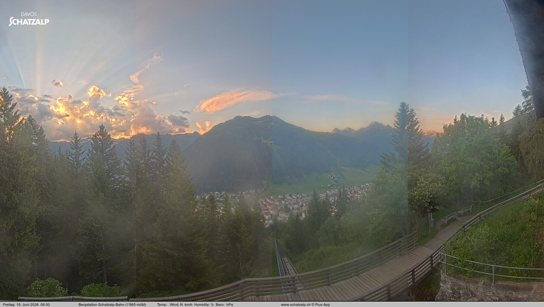 Archiv Foto Webcam Schatzalp