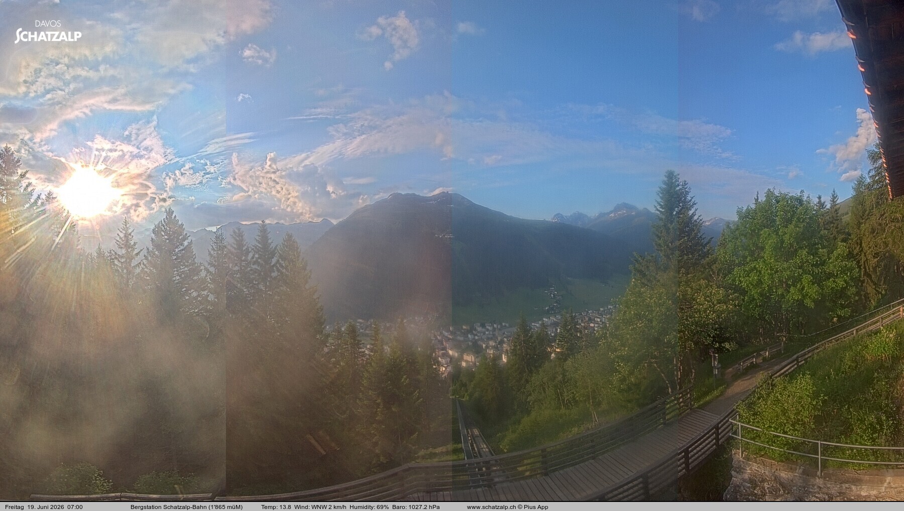 Archiv Foto Webcam Schatzalp