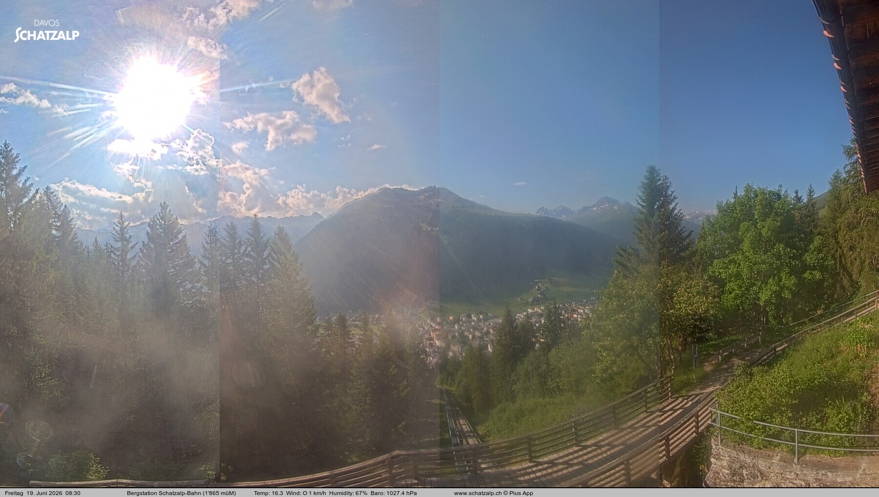 Archiv Foto Webcam Schatzalp