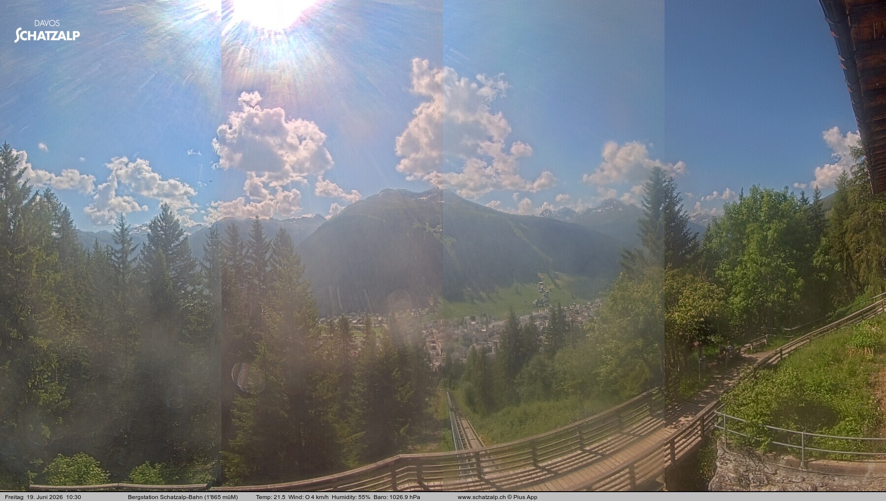 Archiv Foto Webcam Schatzalp