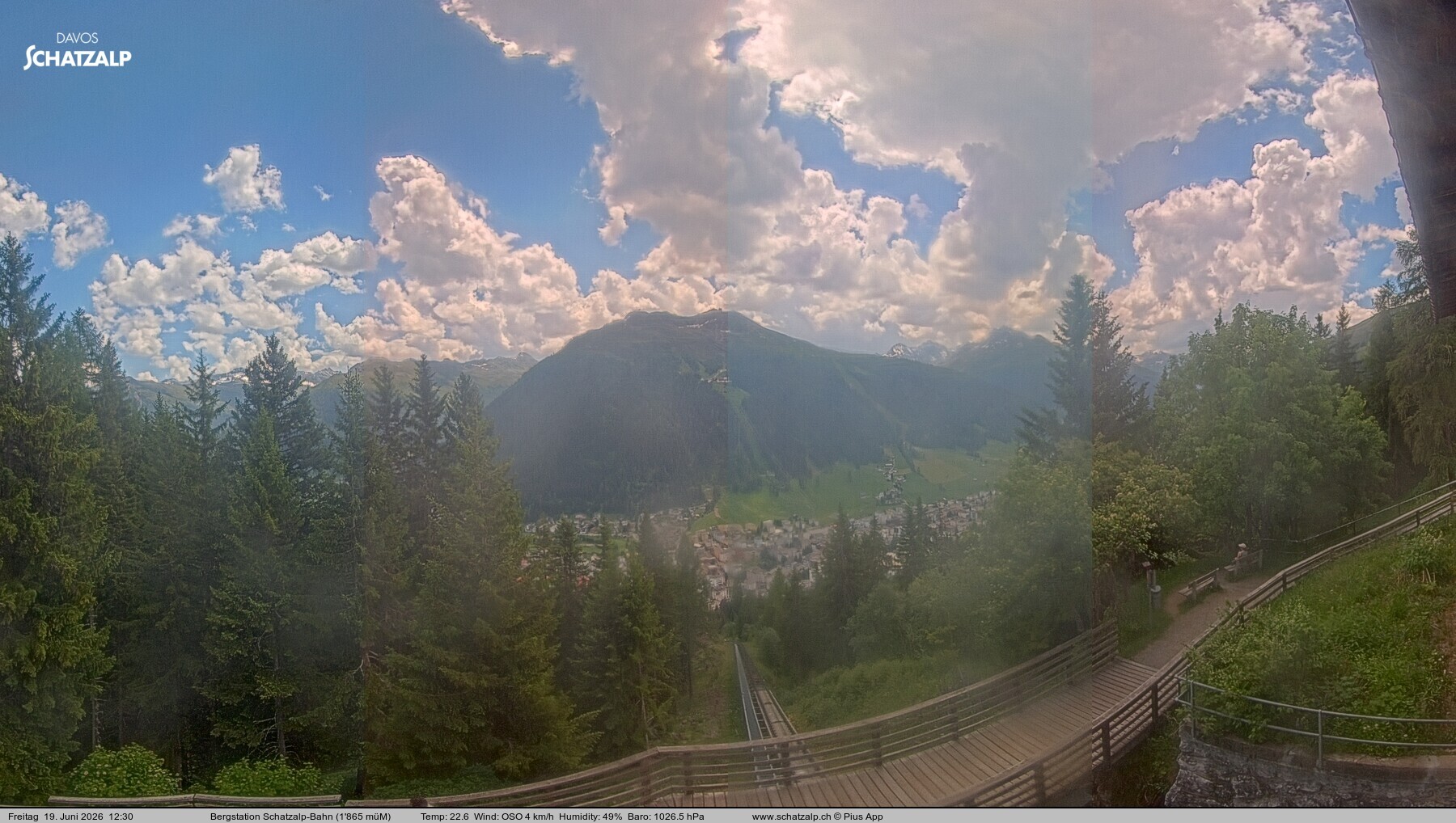 Archived image Webcam at Schatzalp