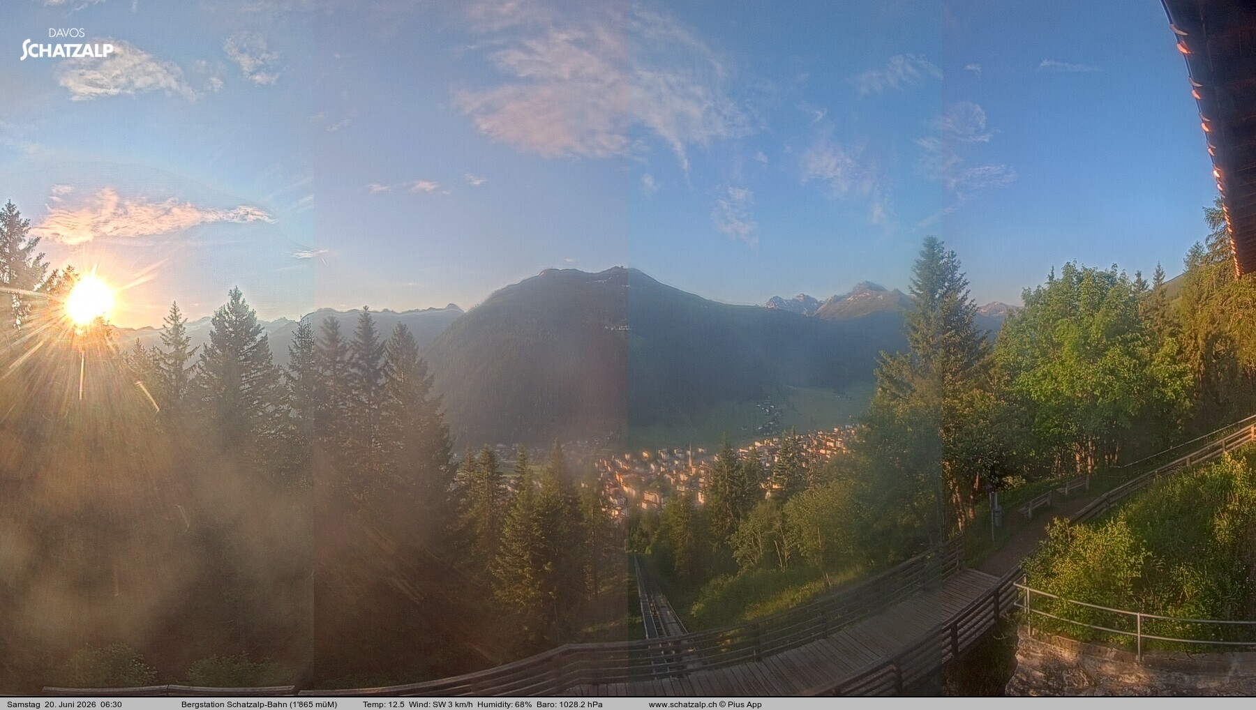 Archived image Webcam at Schatzalp