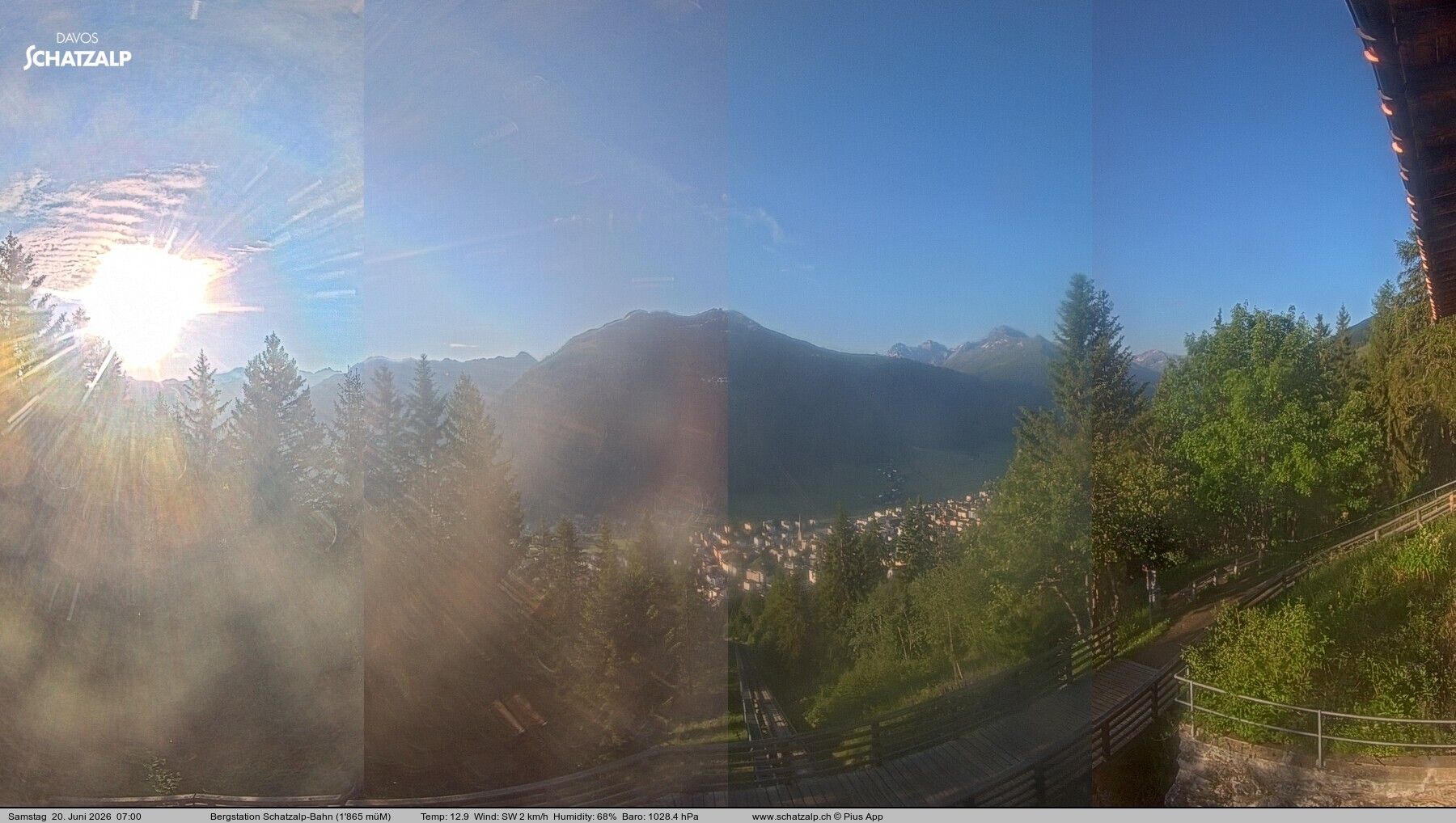 Archived image Webcam at Schatzalp