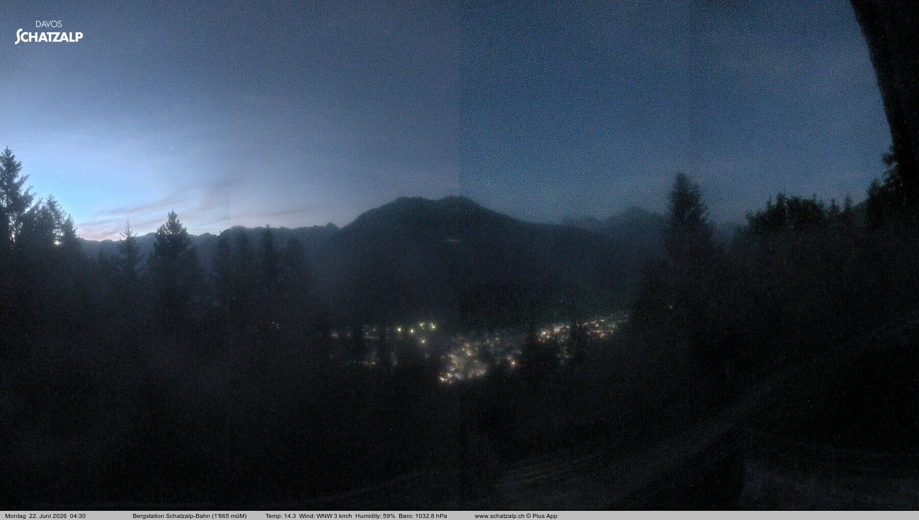 Archiv Foto Webcam Schatzalp