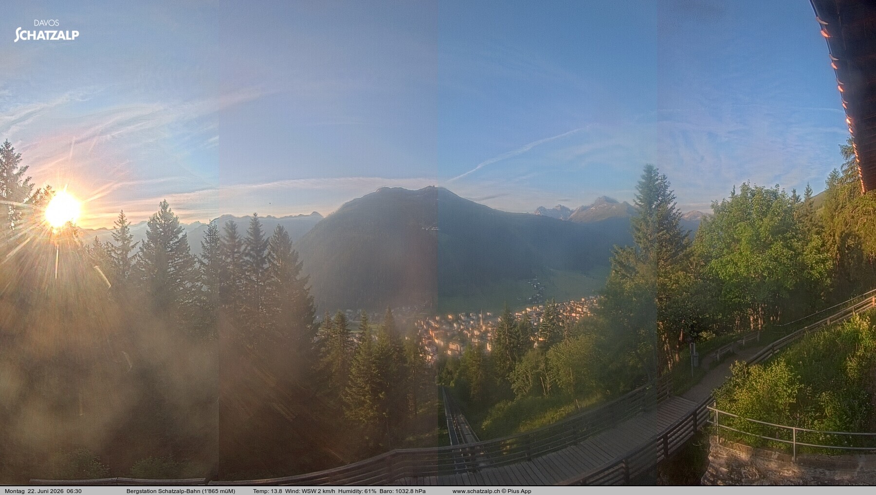Archiv Foto Webcam Schatzalp