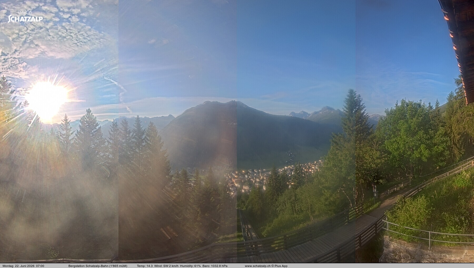 Archiv Foto Webcam Schatzalp