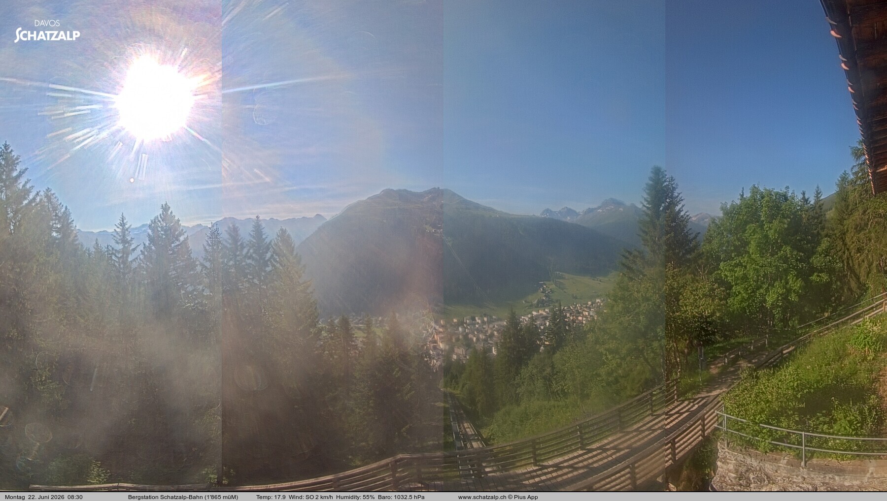 Archiv Foto Webcam Schatzalp