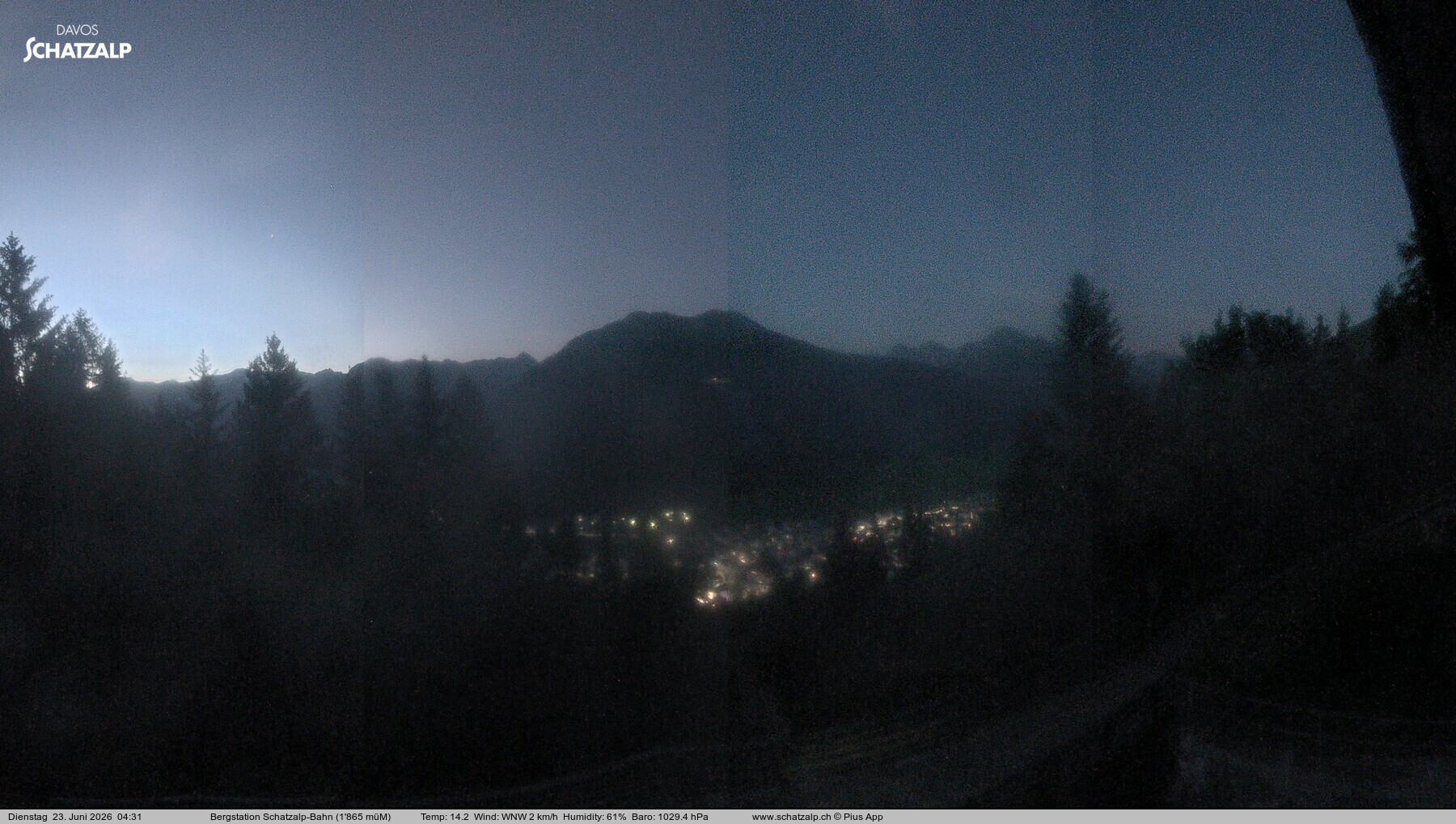 Archiv Foto Webcam Schatzalp