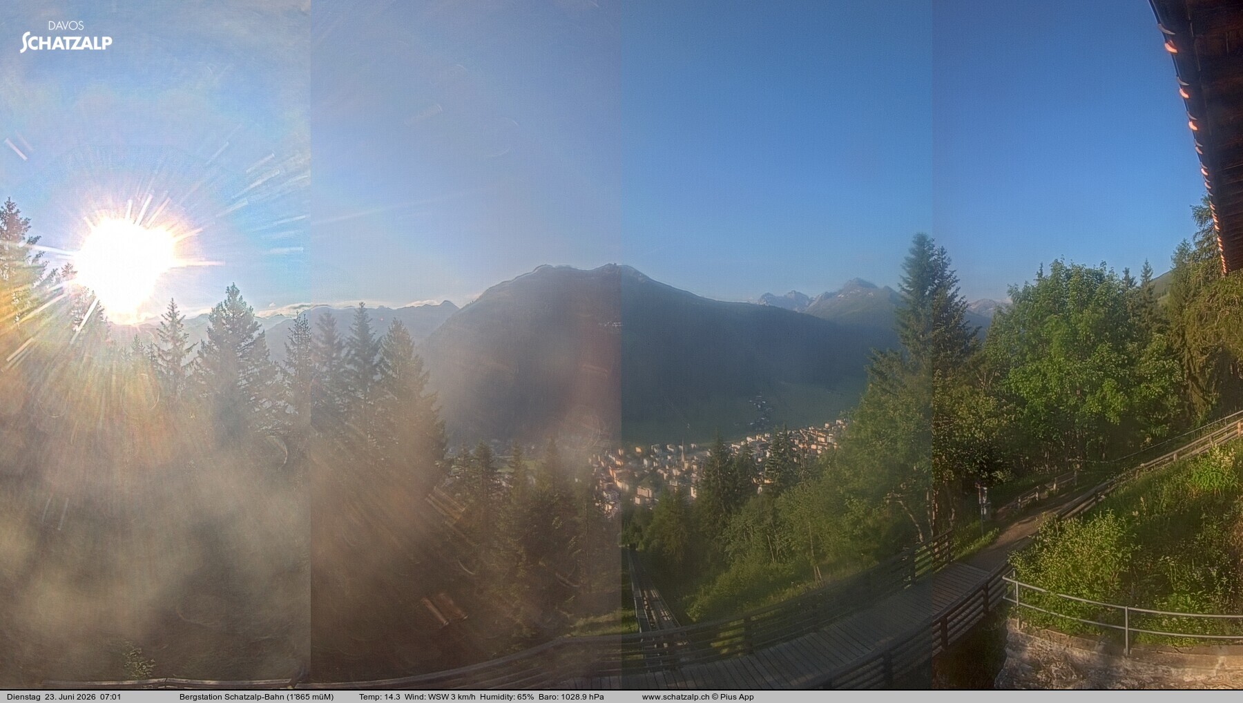 Archiv Foto Webcam Schatzalp
