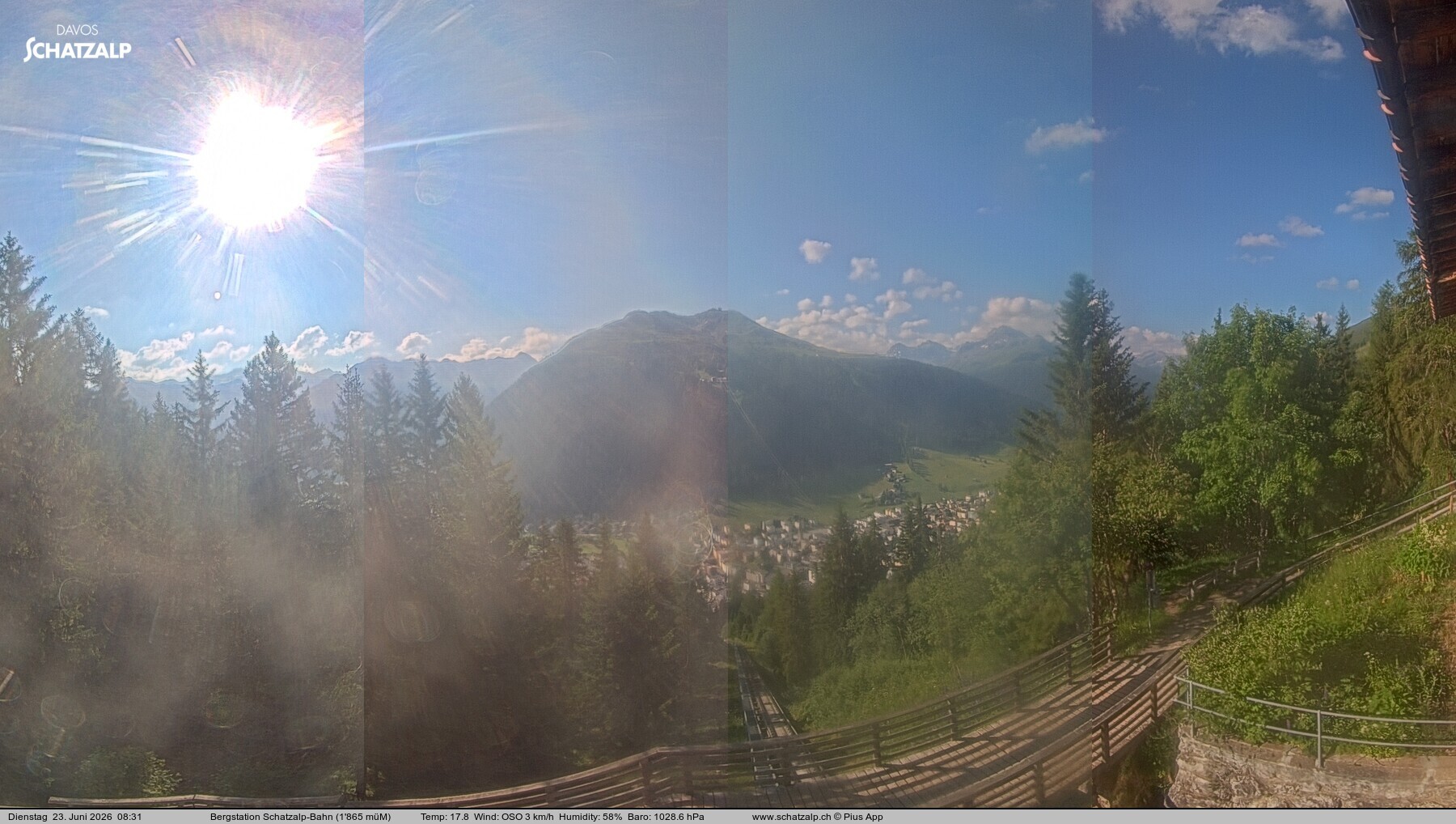 Archiv Foto Webcam Schatzalp