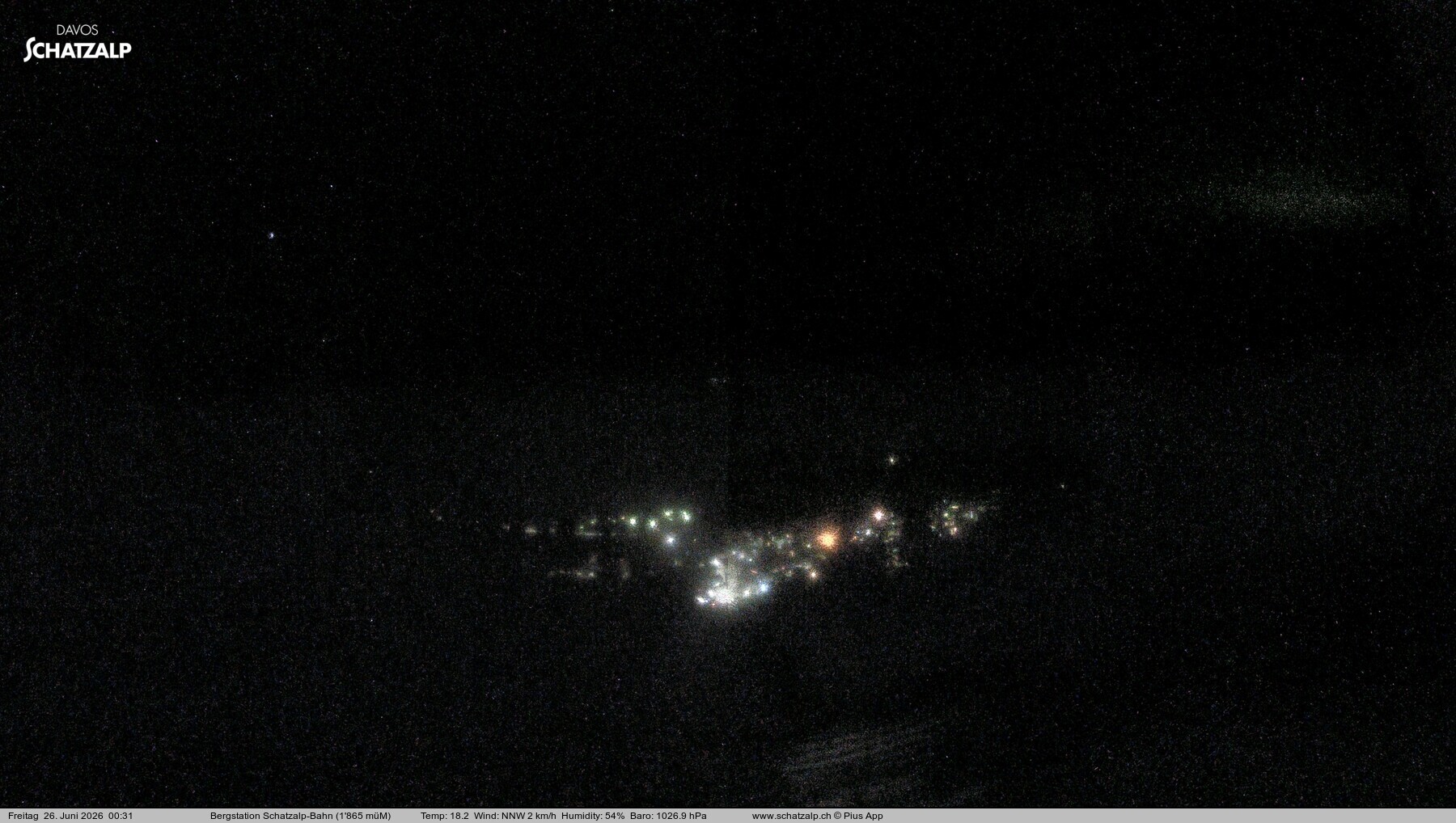 Archived image Webcam at Schatzalp