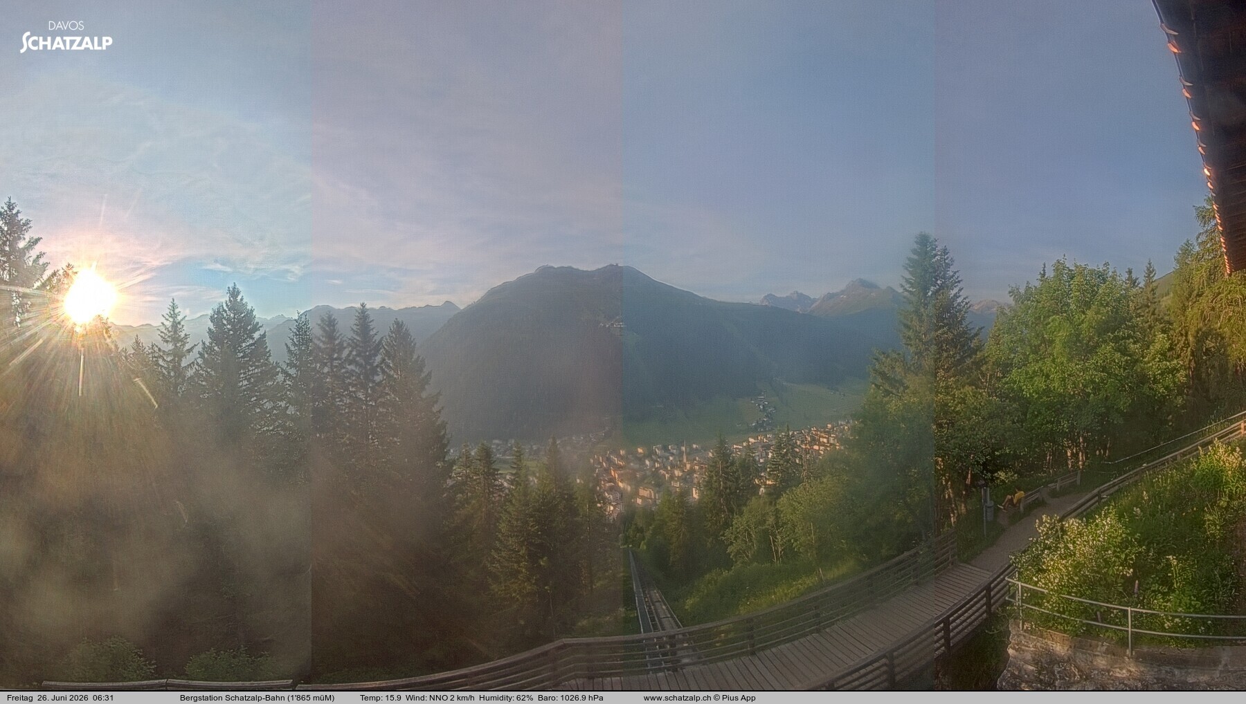 Archived image Webcam at Schatzalp