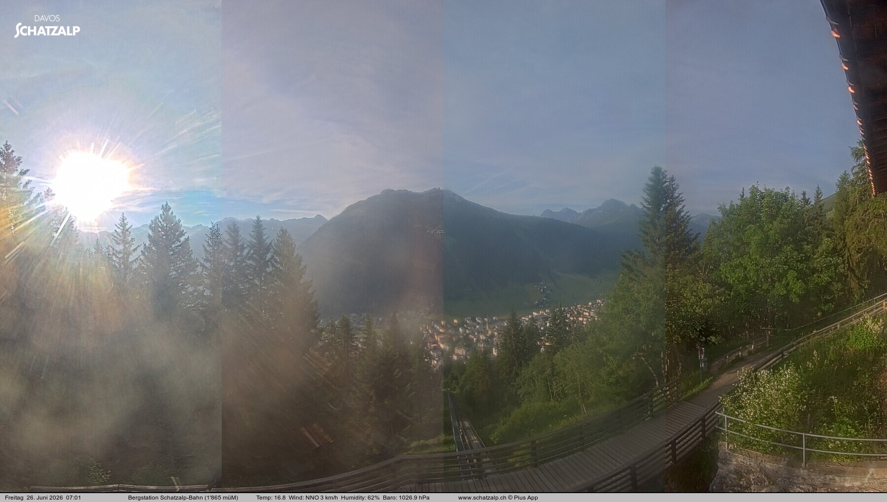 Archived image Webcam at Schatzalp
