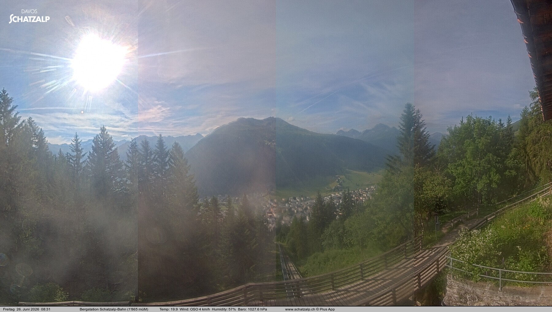 Archived image Webcam at Schatzalp