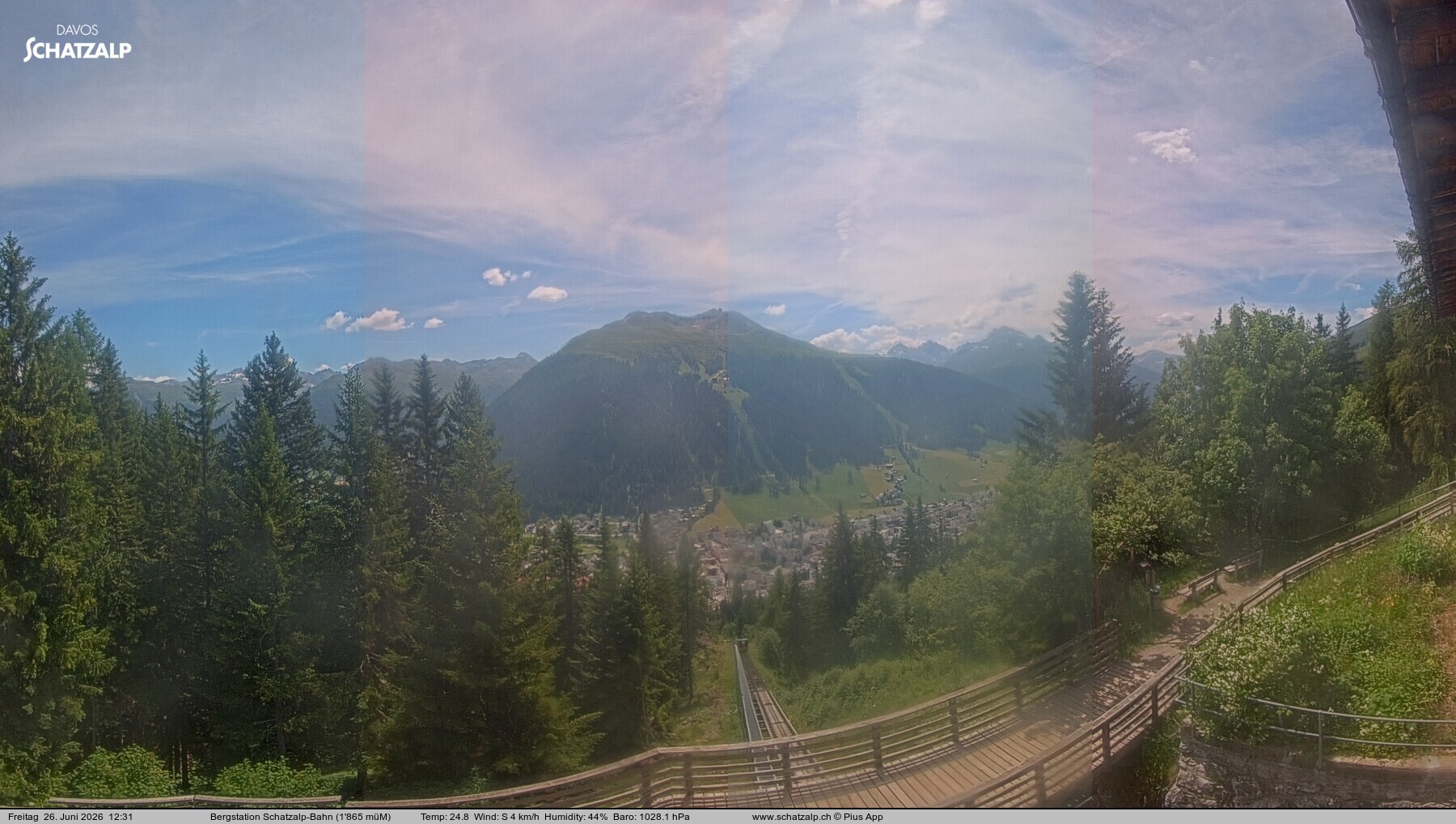 Archived image Webcam at Schatzalp