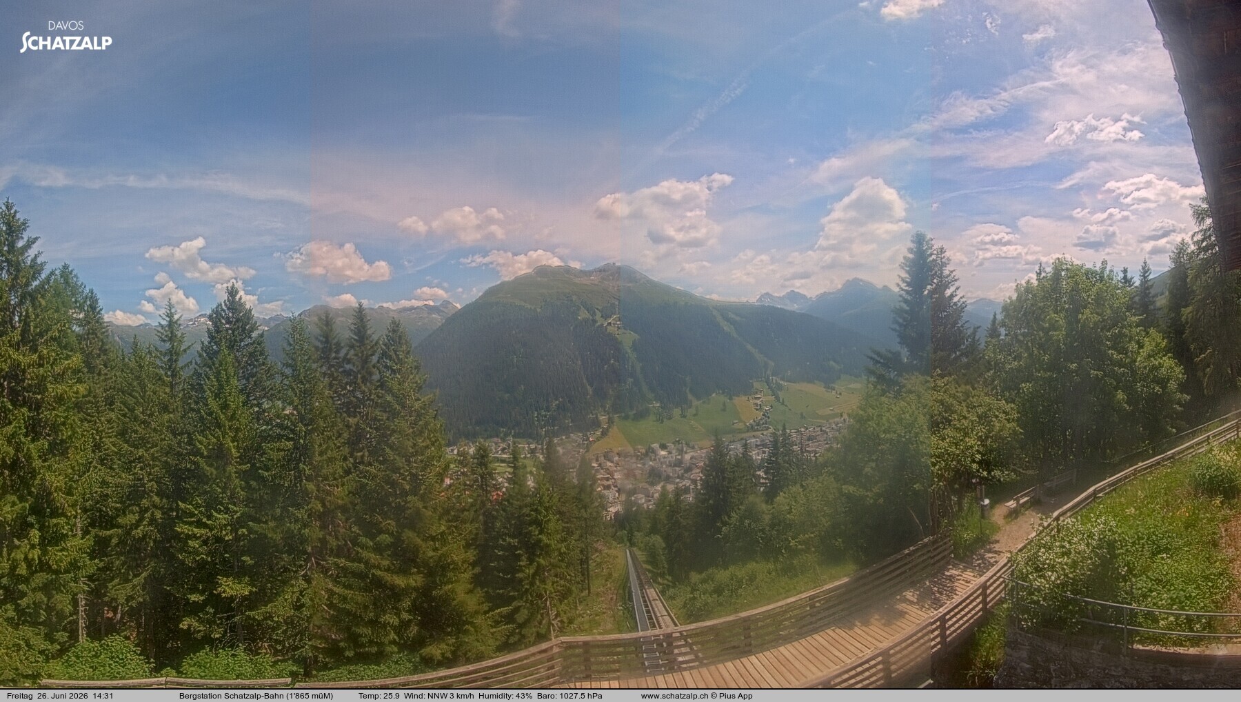 Archived image Webcam at Schatzalp
