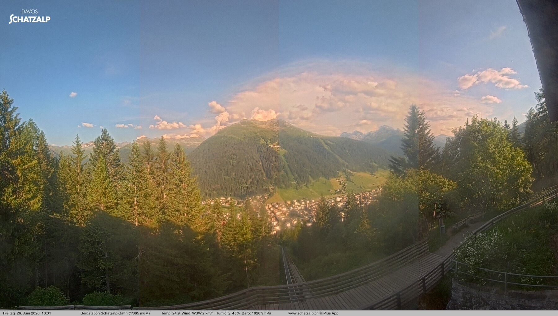 Archived image Webcam at Schatzalp