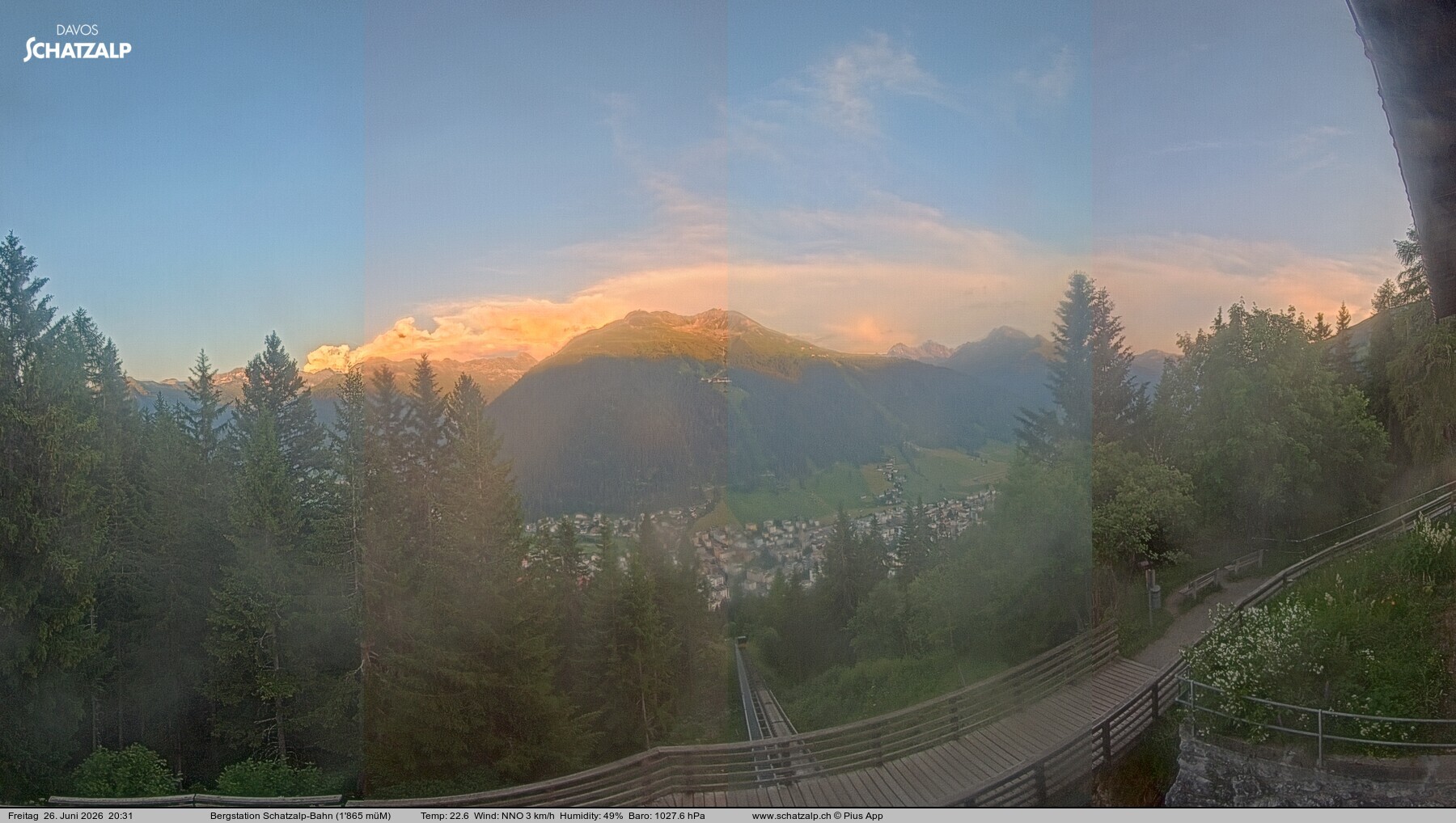 Archived image Webcam at Schatzalp