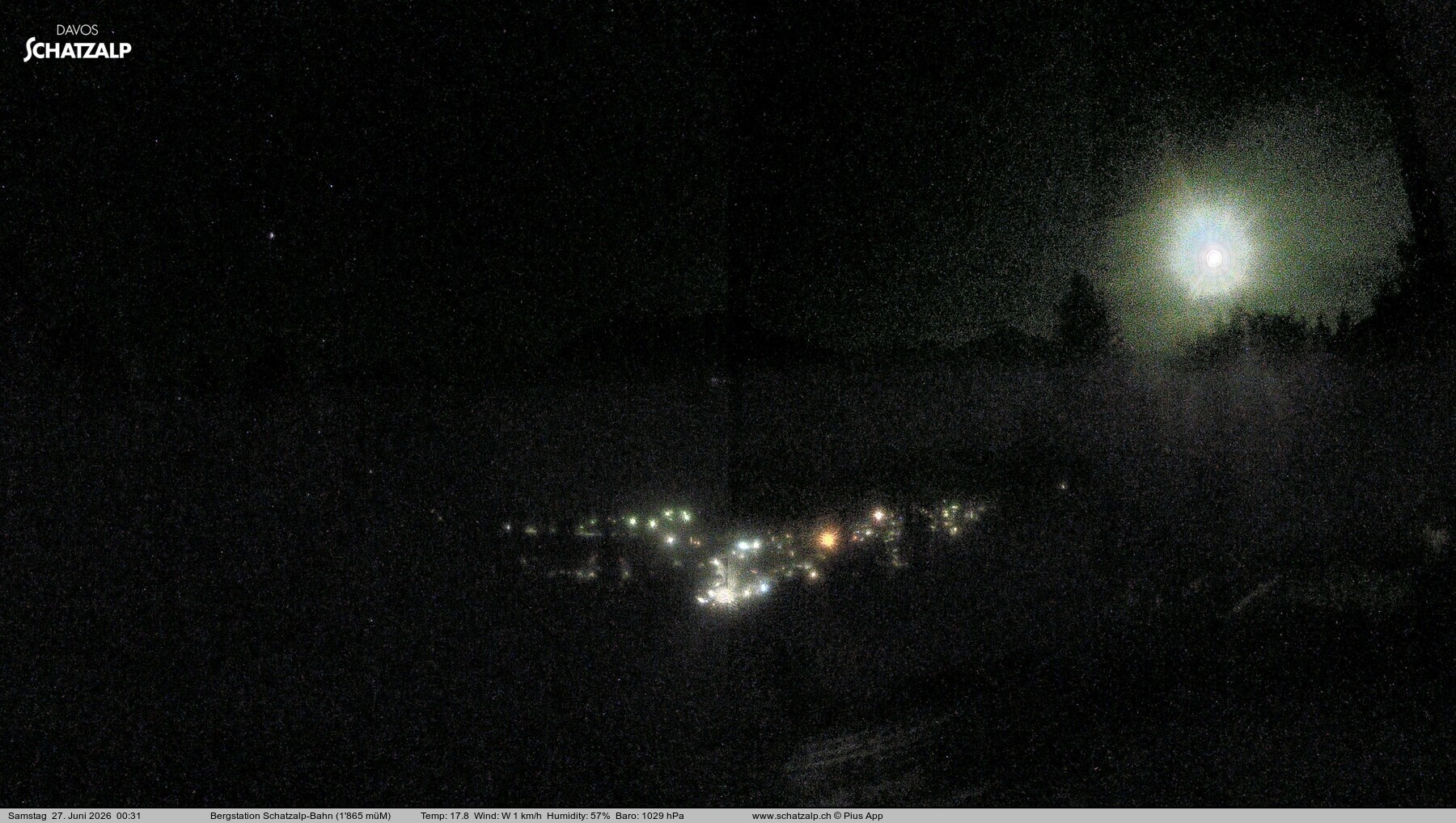 Archived image Webcam at Schatzalp