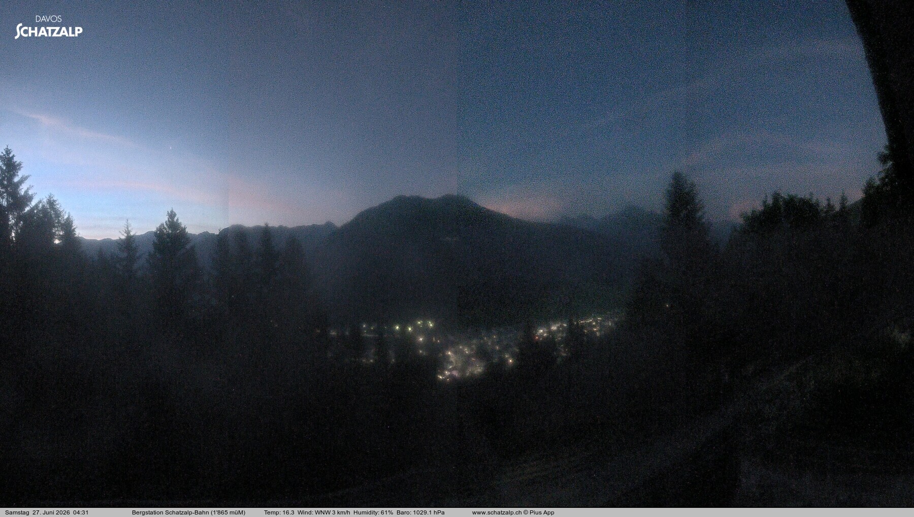 Archived image Webcam at Schatzalp