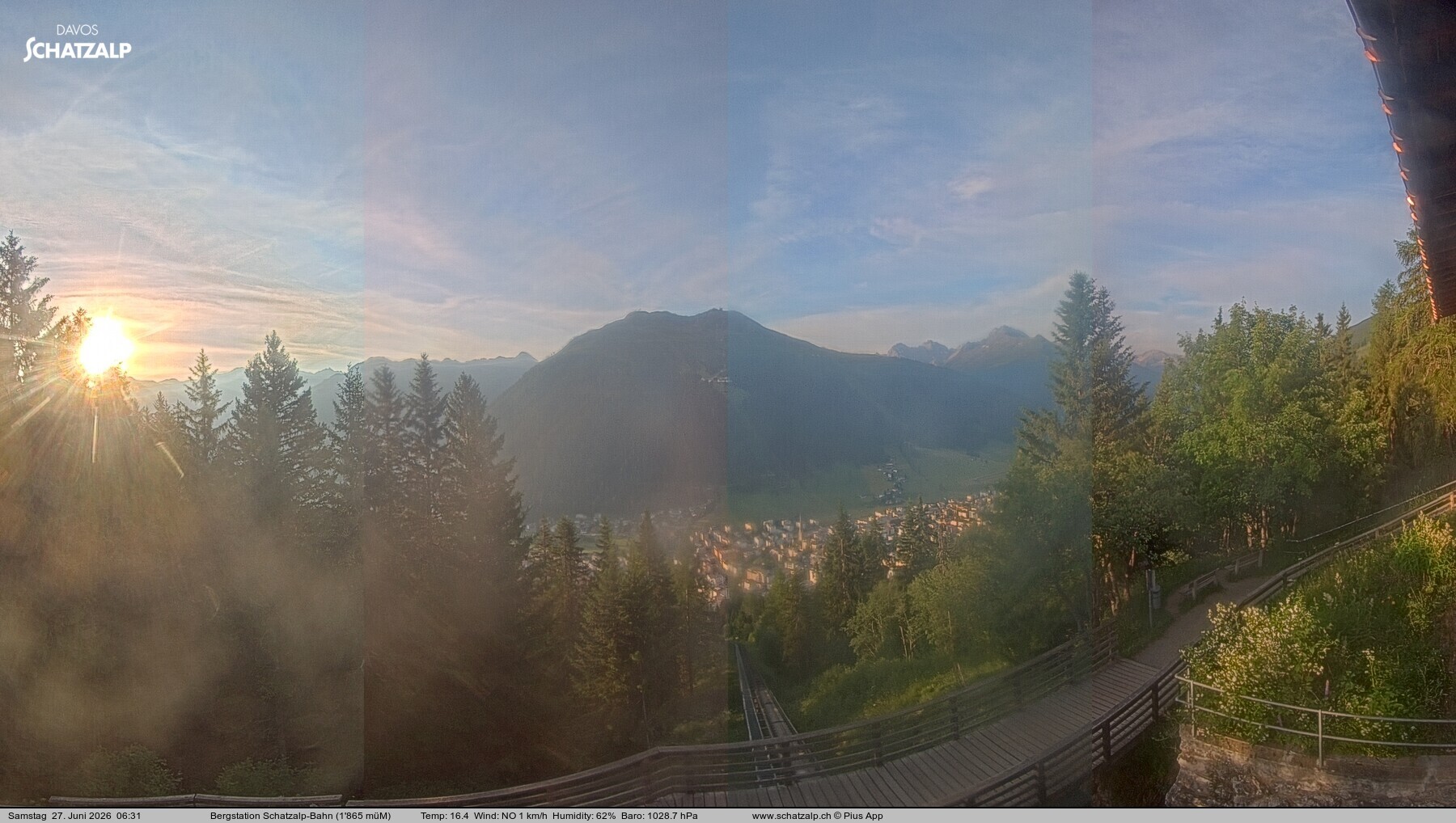 Archived image Webcam at Schatzalp