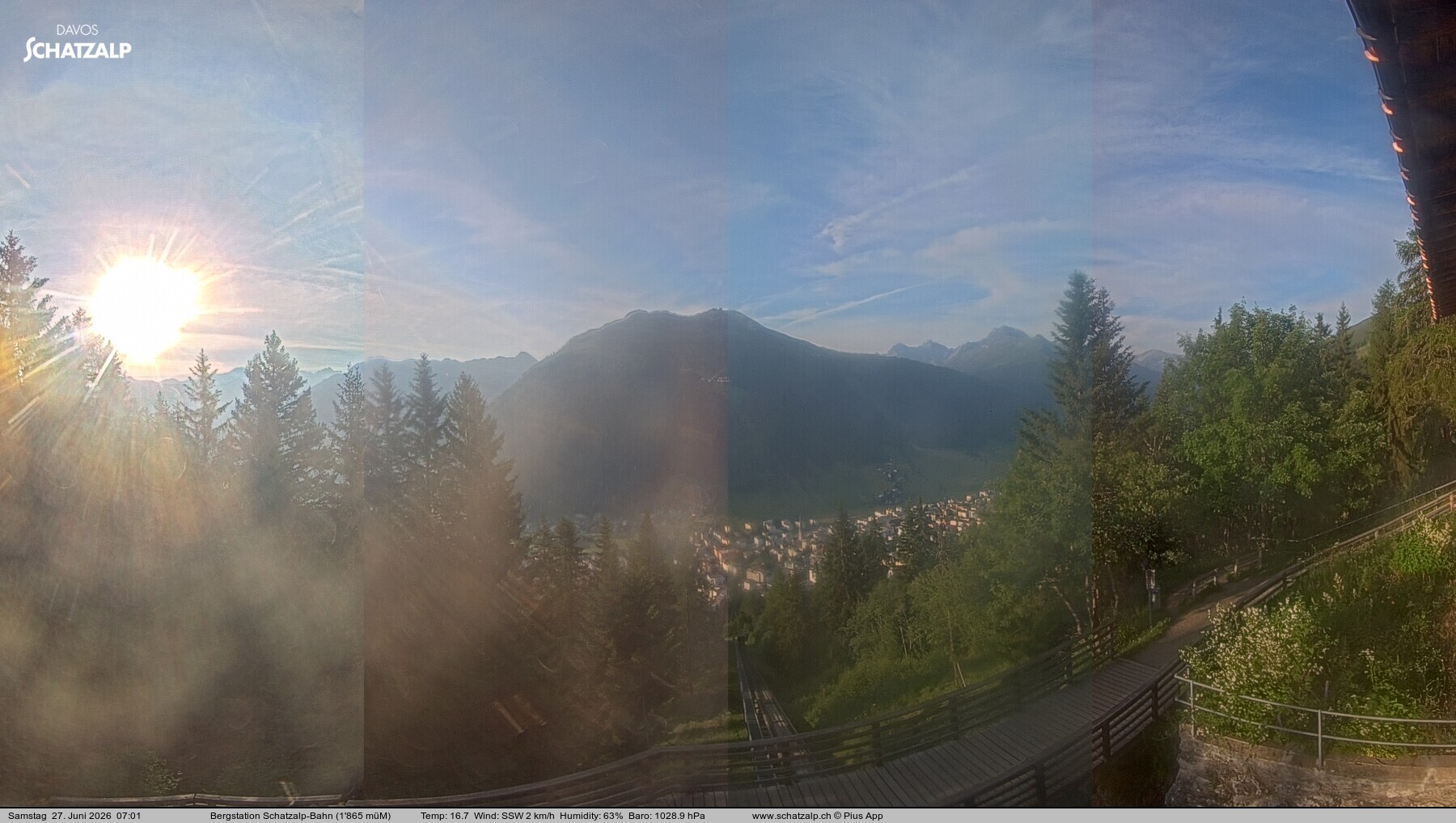 Archiv Foto Webcam Schatzalp