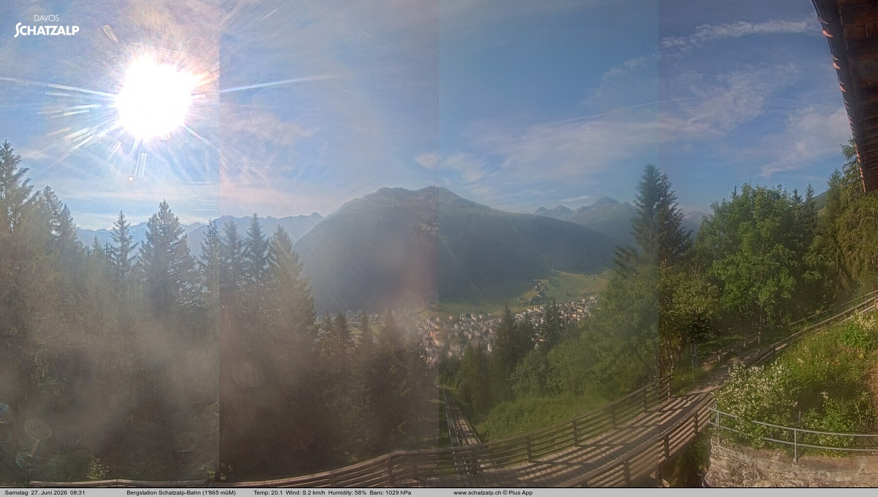 Archiv Foto Webcam Schatzalp