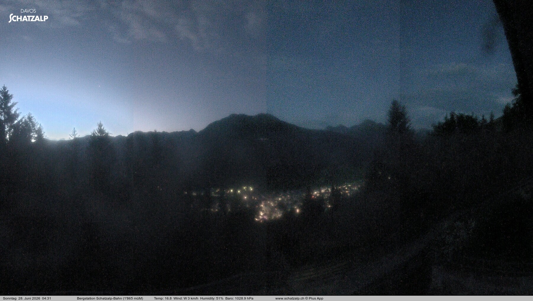 Archiv Foto Webcam Schatzalp