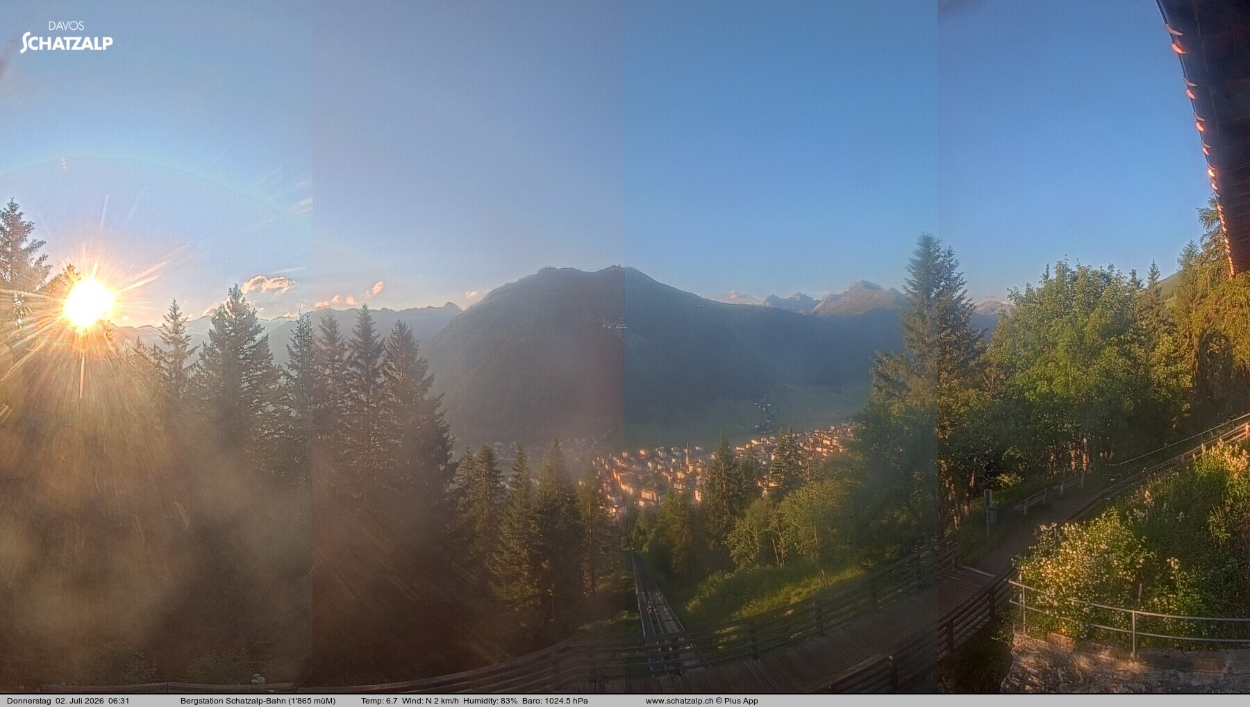Archiv Foto Webcam Schatzalp