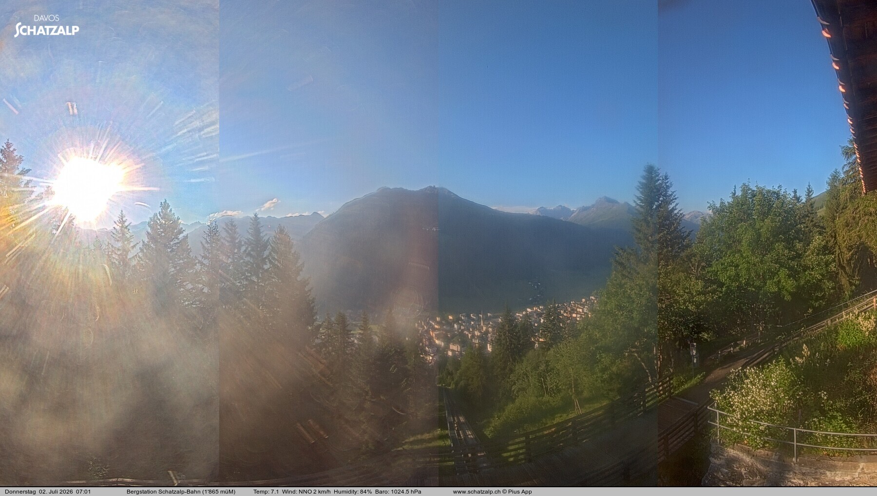 Archiv Foto Webcam Schatzalp