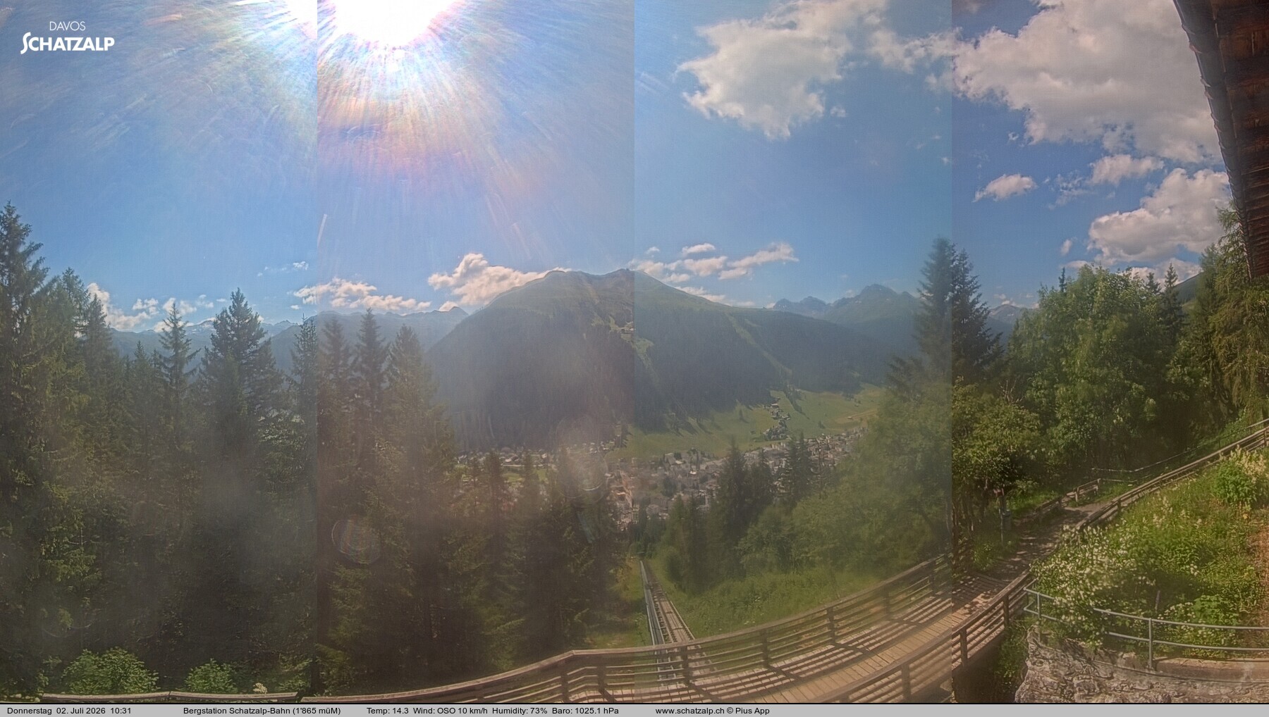 Archiv Foto Webcam Schatzalp