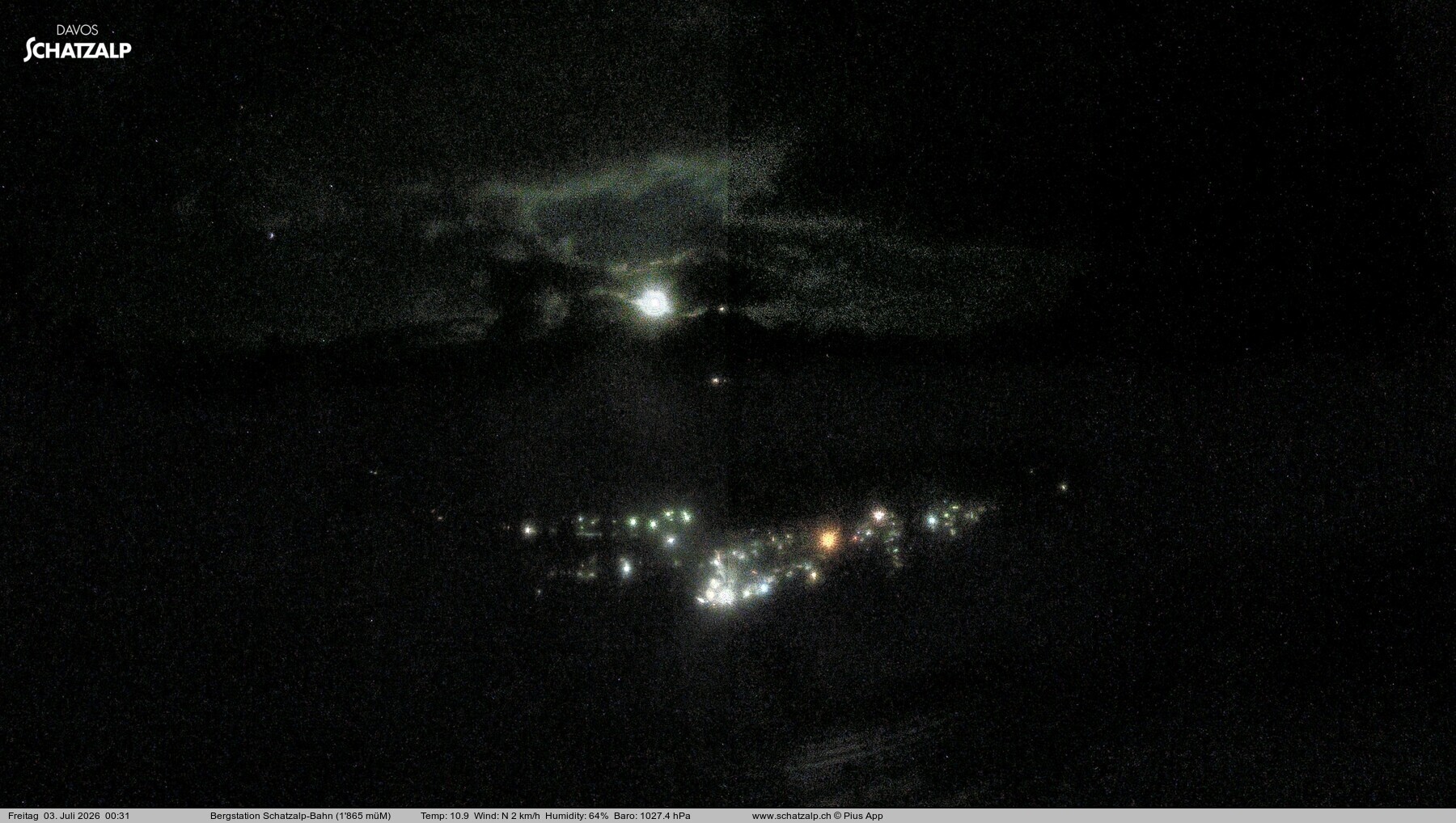 Archived image Webcam at Schatzalp