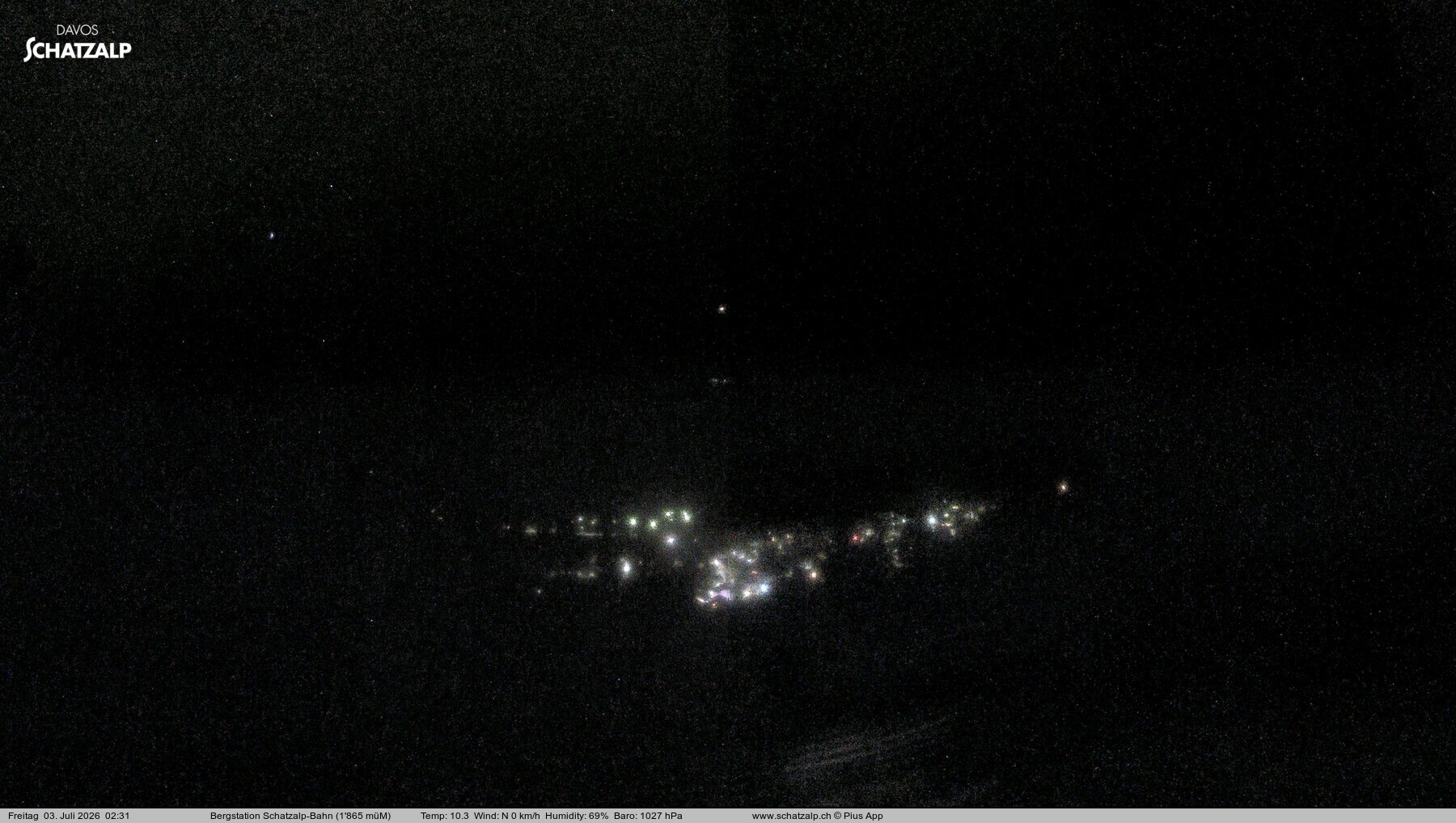 Archived image Webcam at Schatzalp
