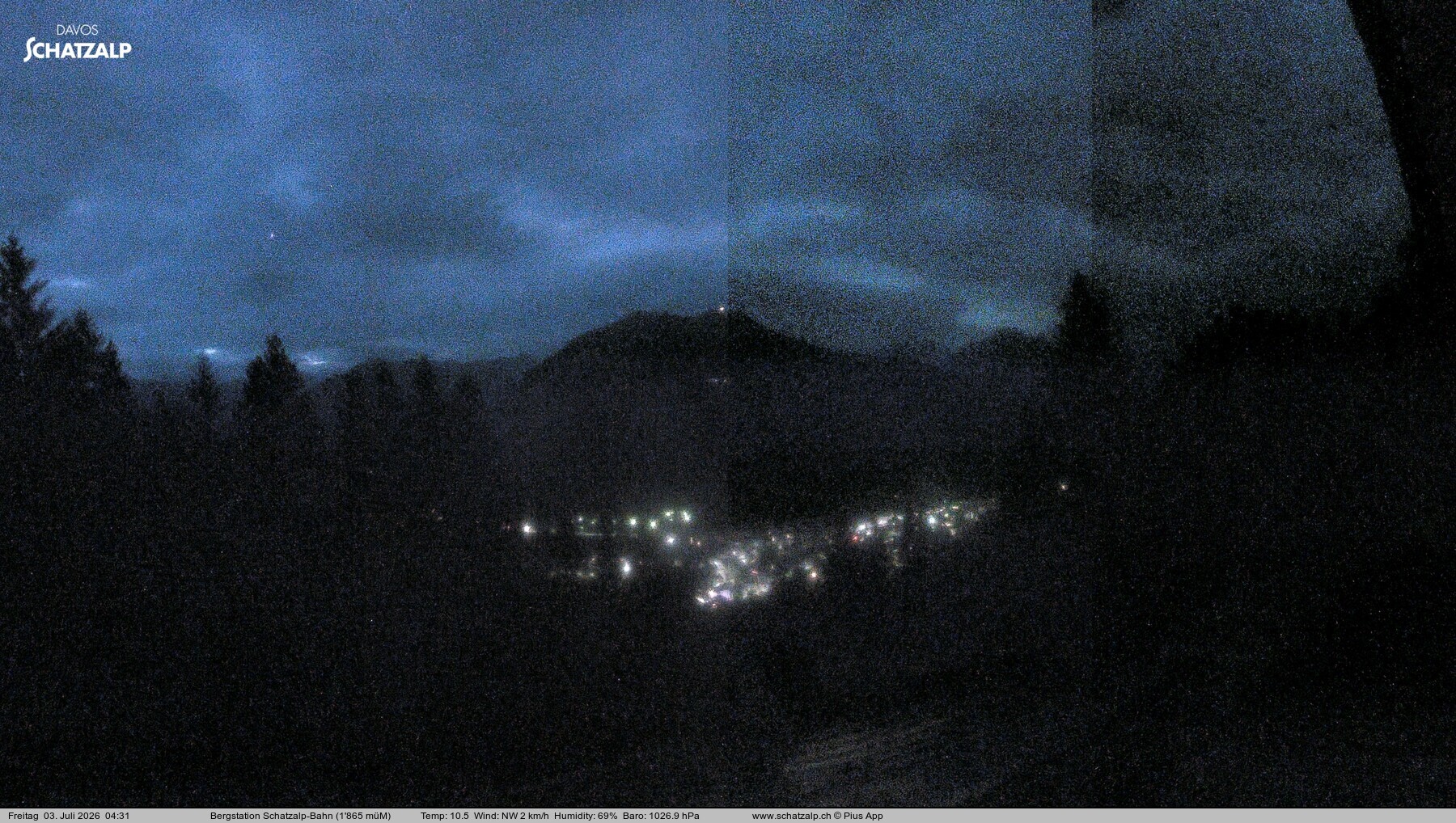 Archived image Webcam at Schatzalp