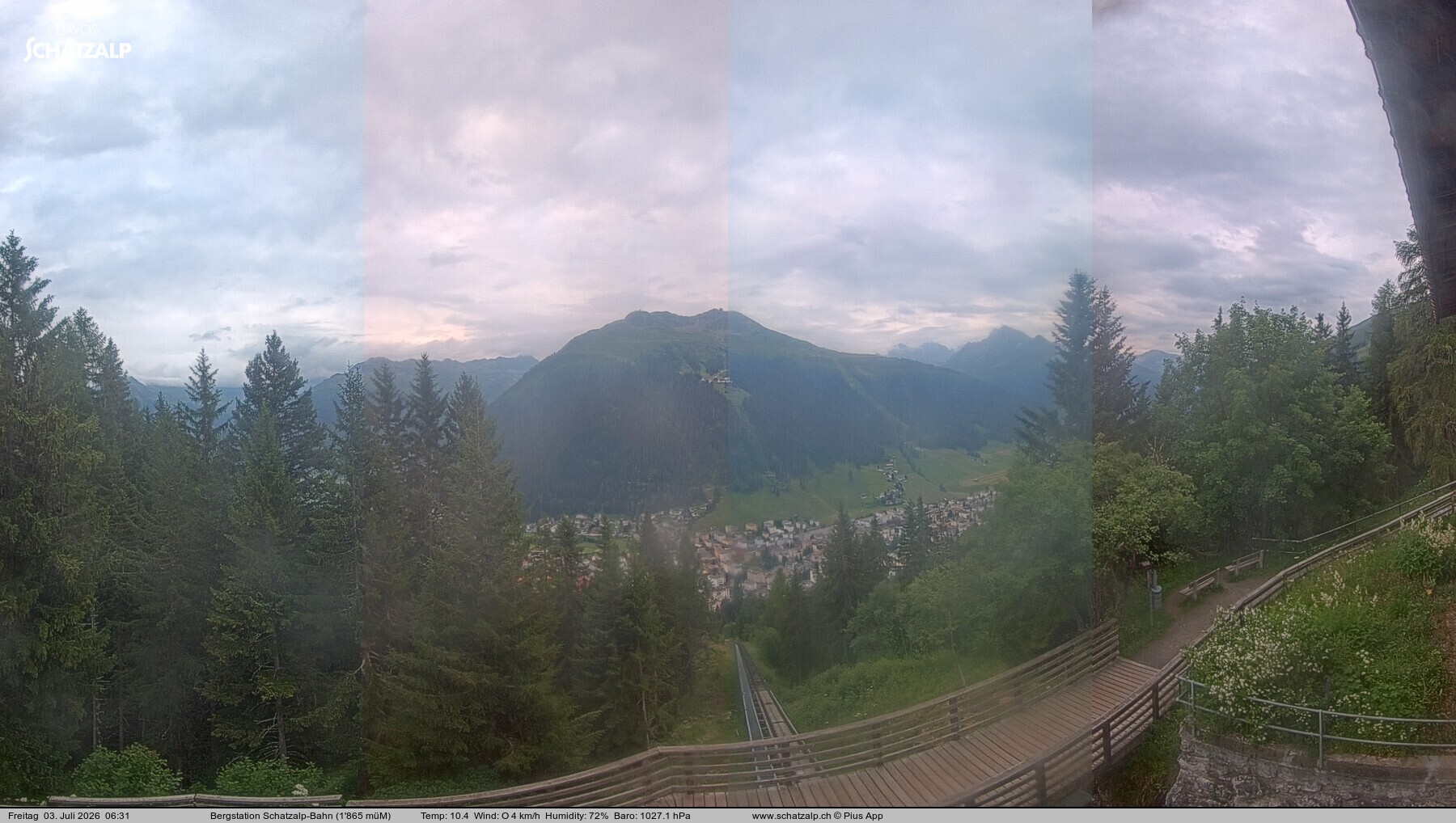 Archived image Webcam at Schatzalp