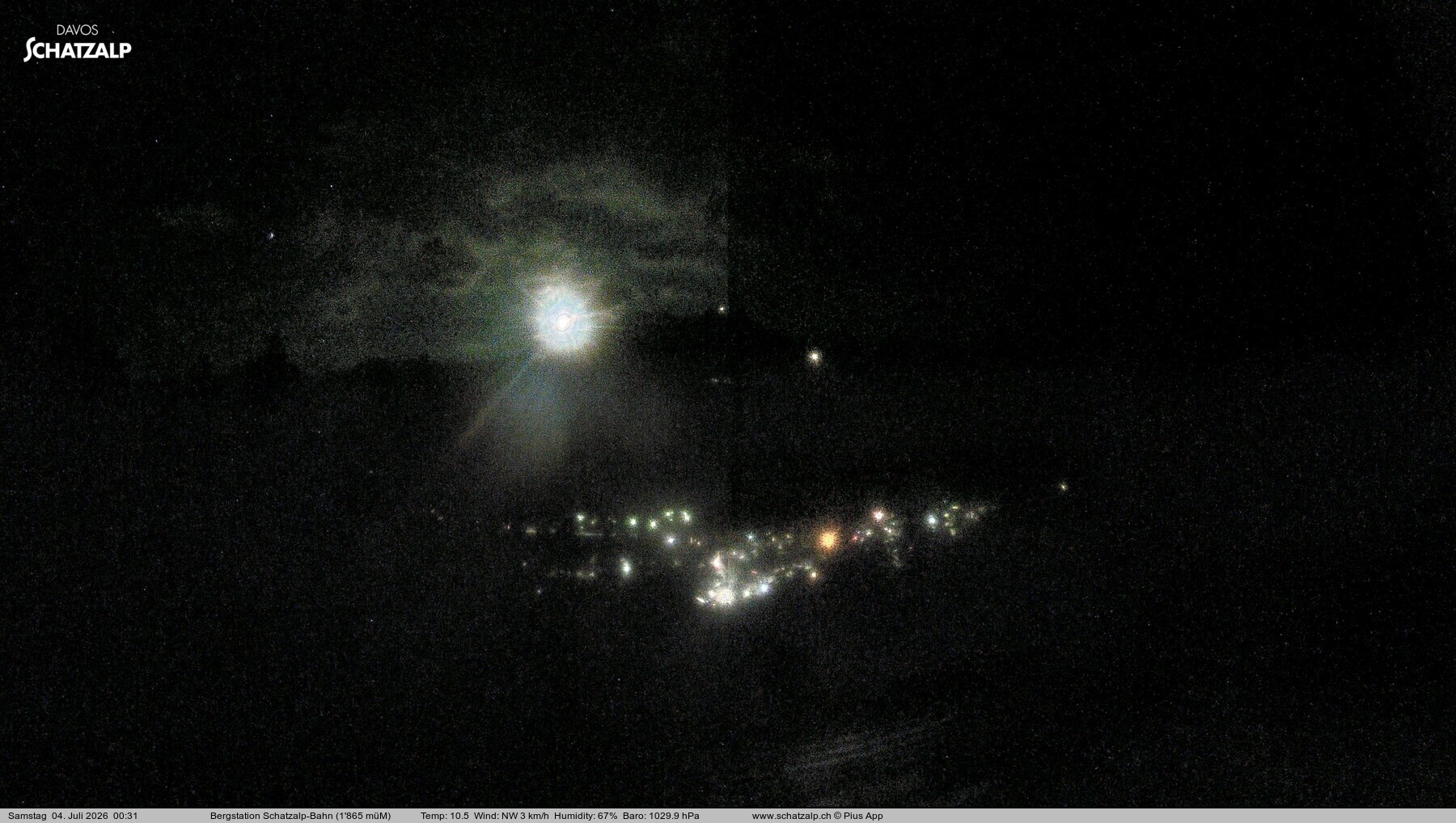 Archived image Webcam at Schatzalp