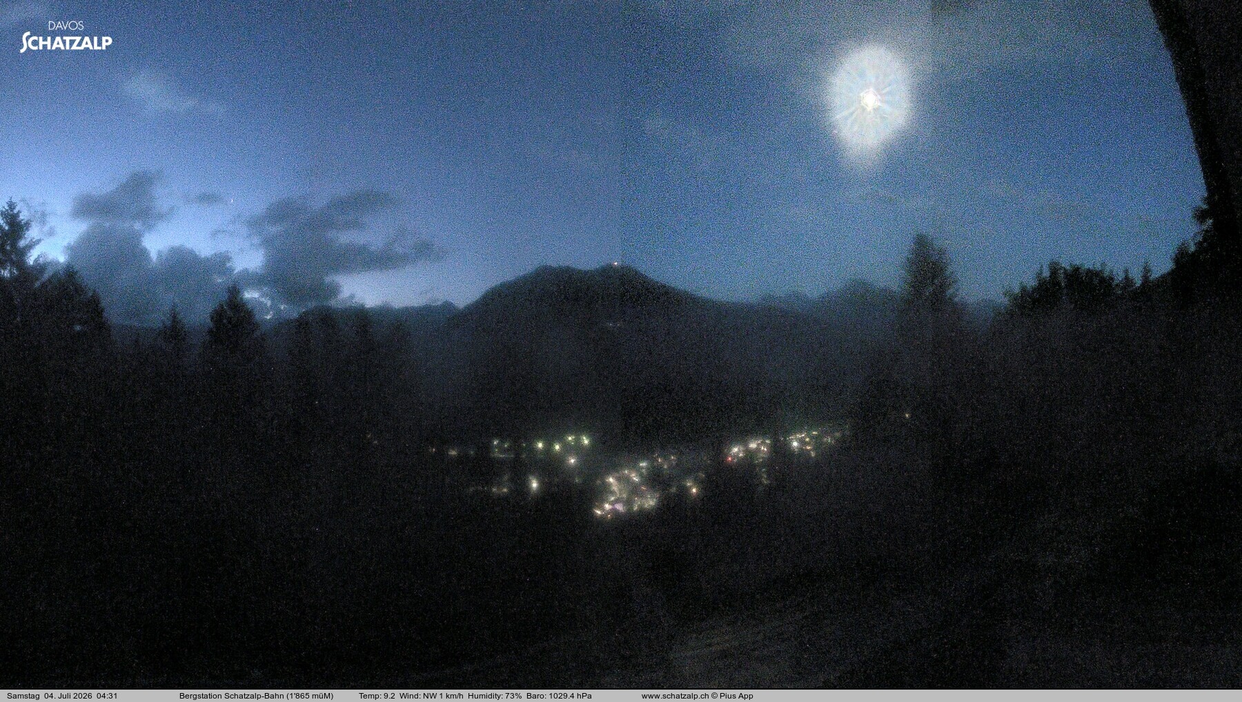 Archived image Webcam at Schatzalp