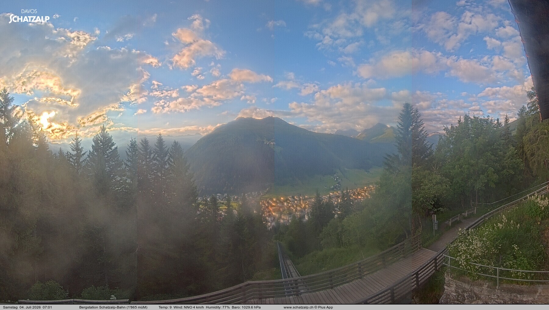 Archived image Webcam at Schatzalp