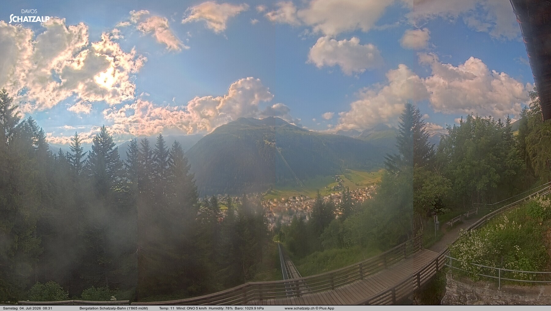 Archived image Webcam at Schatzalp