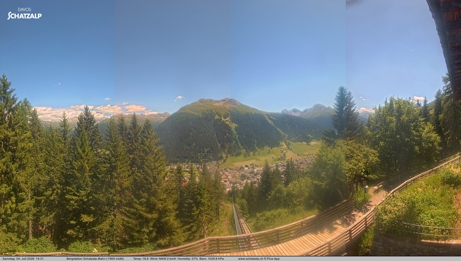 Archived image Webcam at Schatzalp