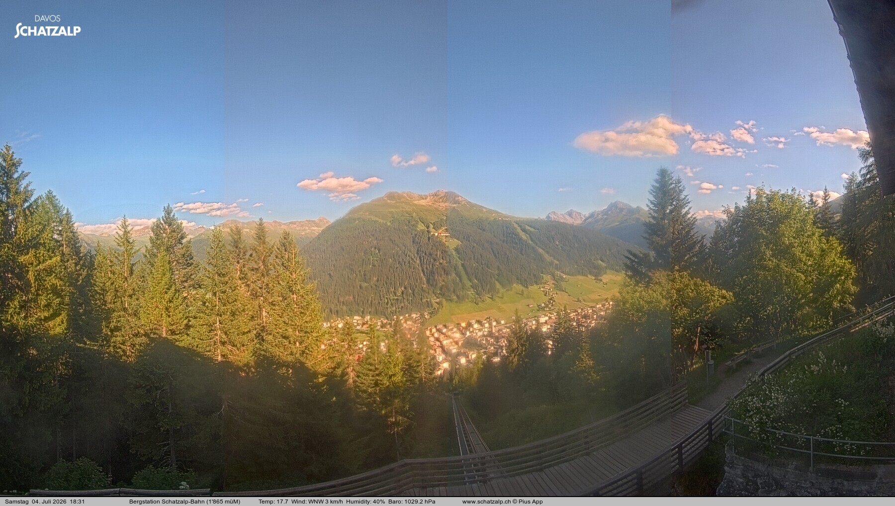 Archived image Webcam at Schatzalp