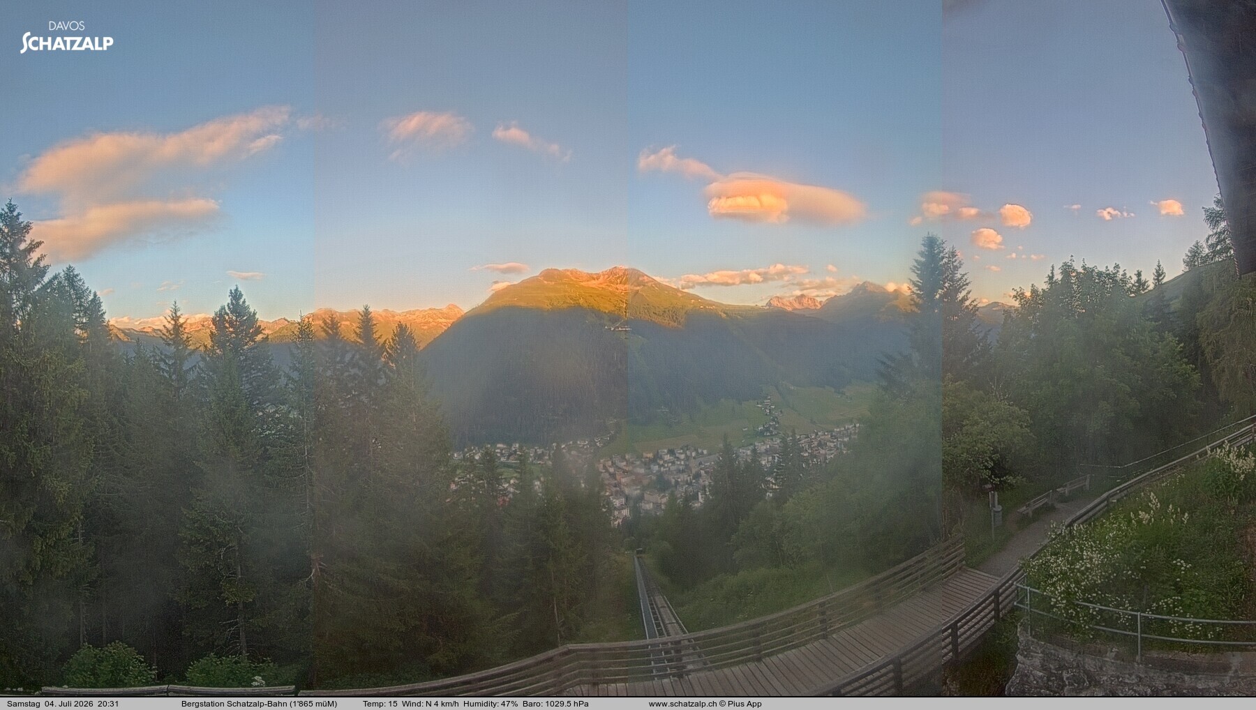 Archived image Webcam at Schatzalp