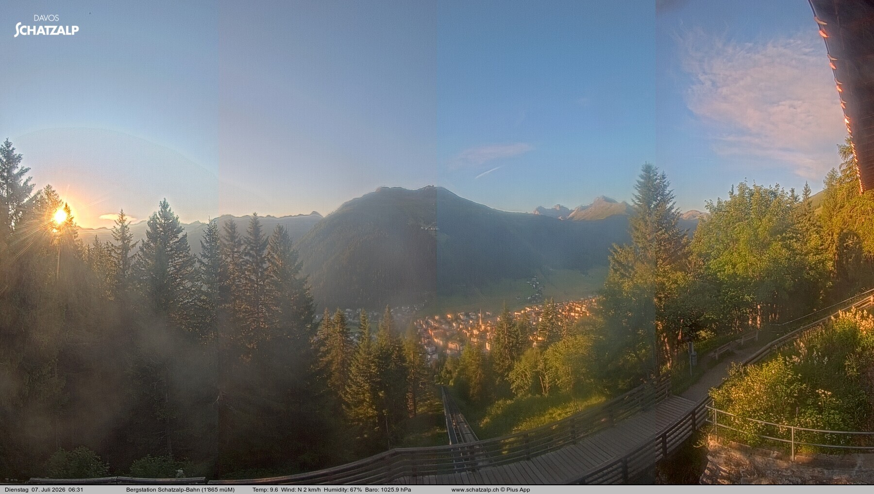 Archiv Foto Webcam Schatzalp