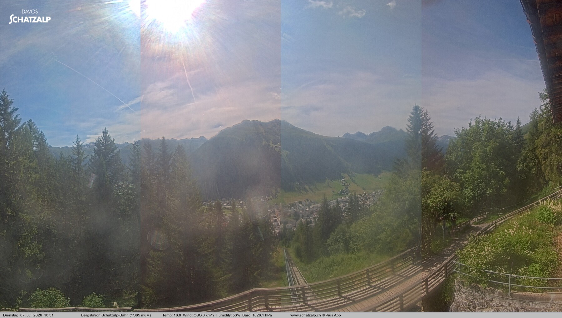 Archiv Foto Webcam Schatzalp
