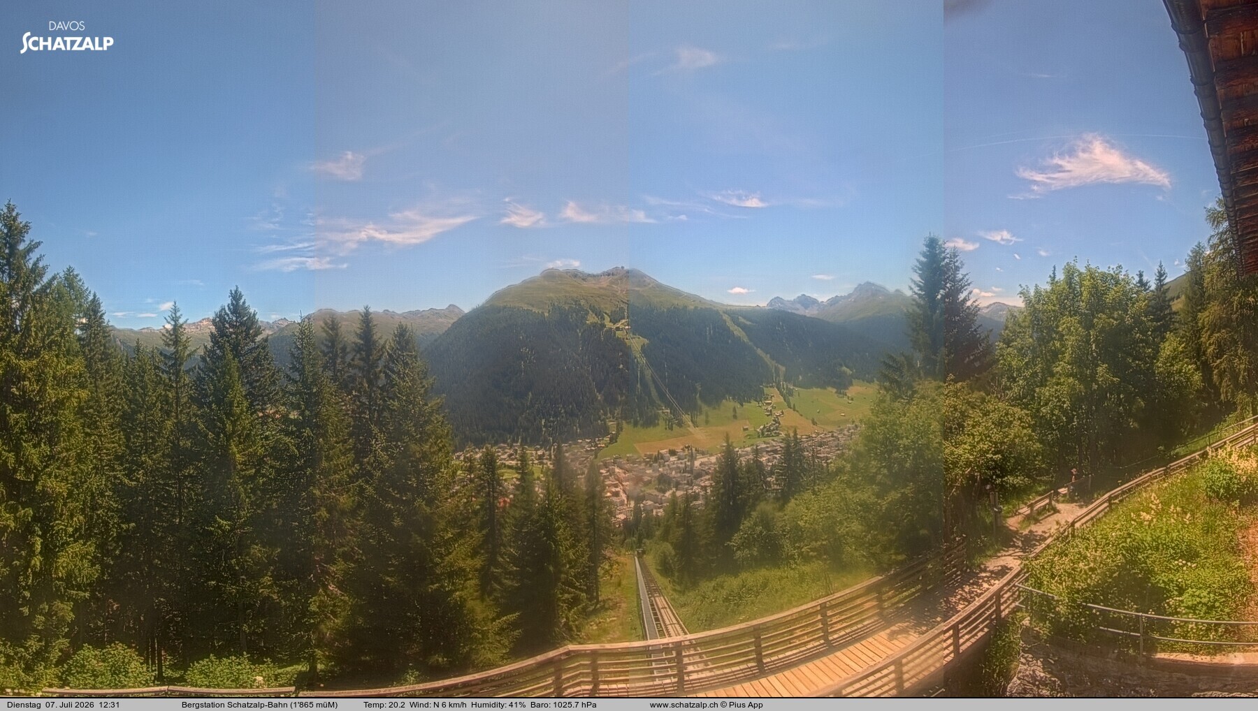 Archiv Foto Webcam Schatzalp
