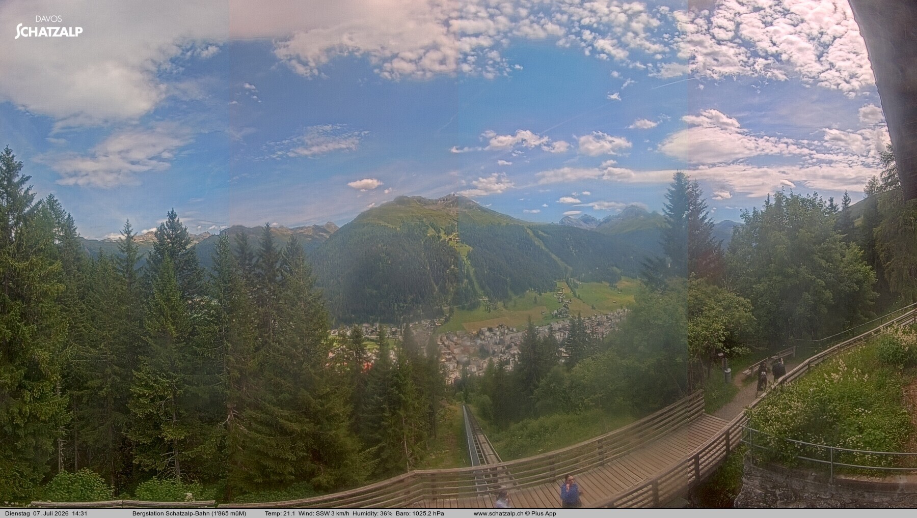 Archiv Foto Webcam Schatzalp