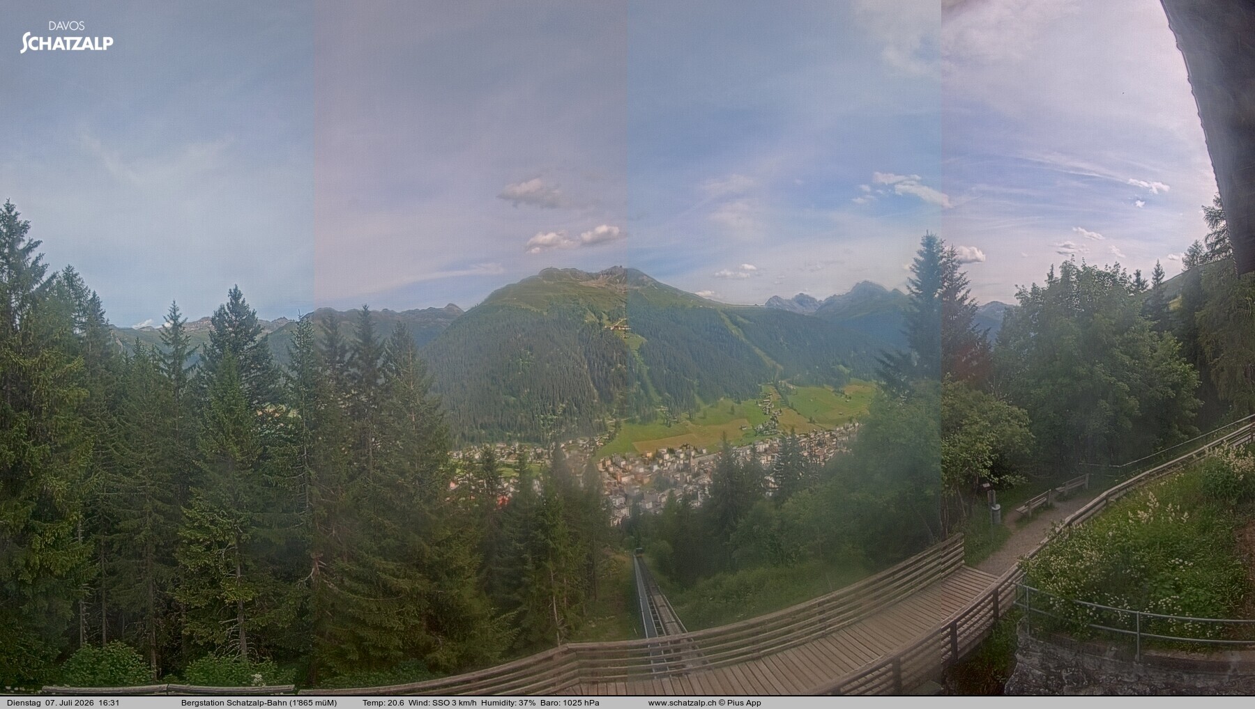 Archiv Foto Webcam Schatzalp