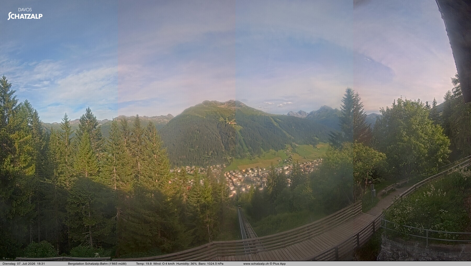 Archiv Foto Webcam Schatzalp