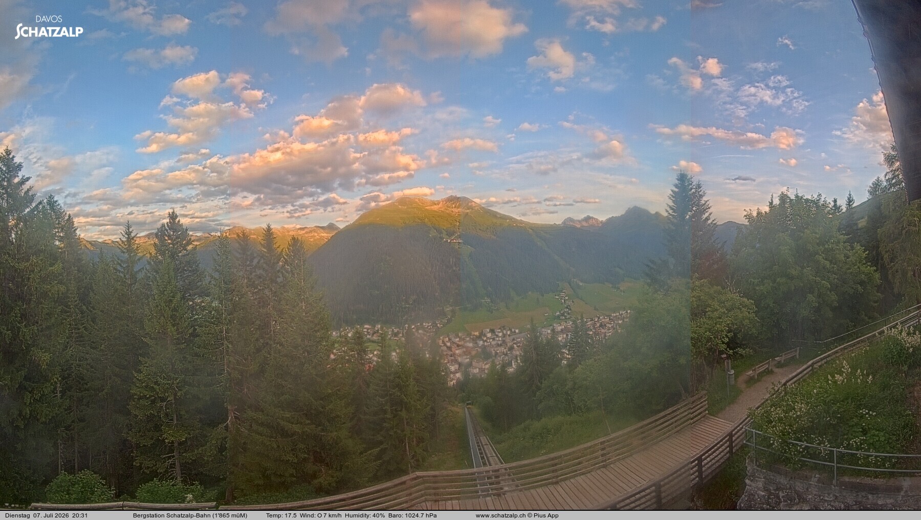 Archiv Foto Webcam Schatzalp